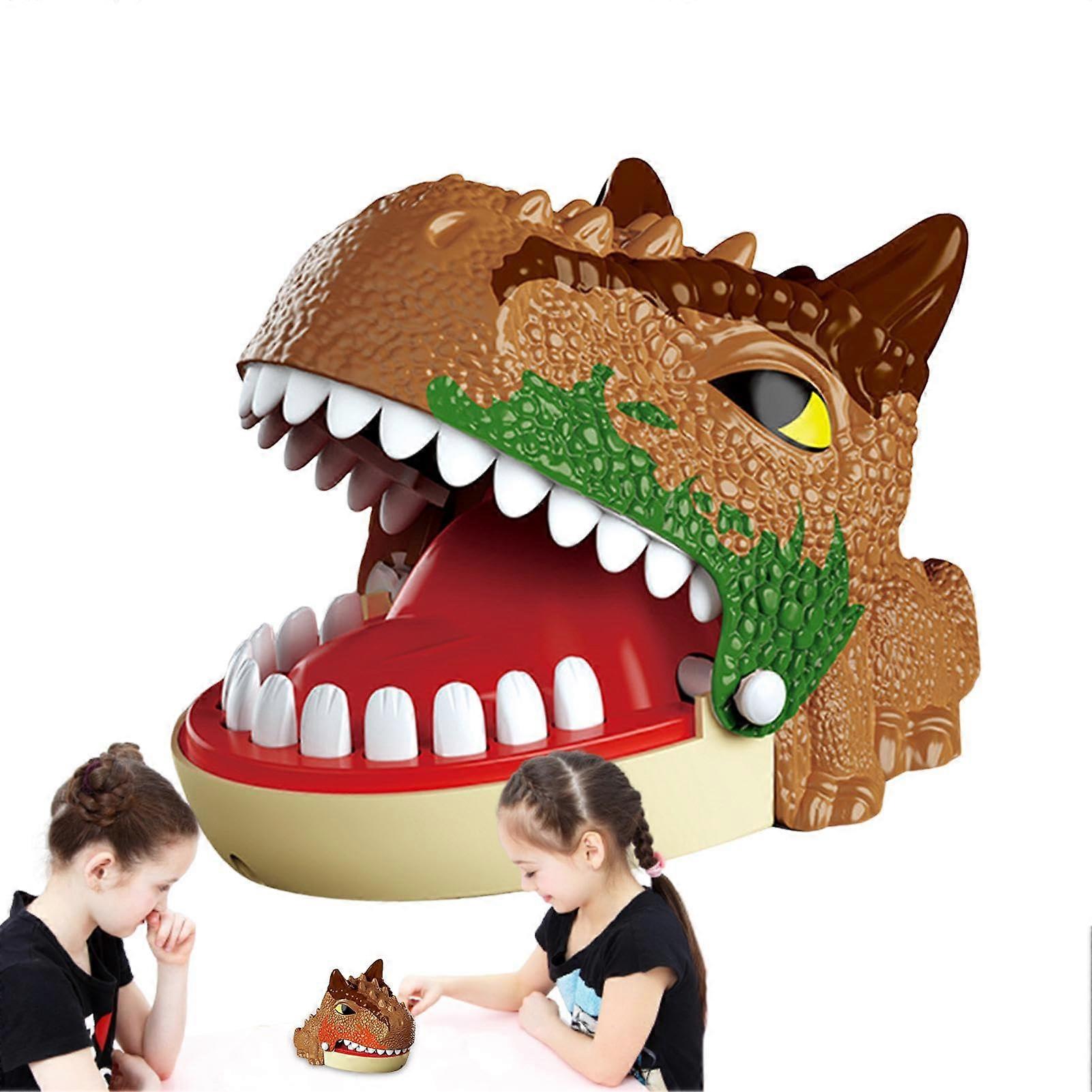 Dental Bite Toy for Dogs, Dinosaur Dentist Toy, Interactive Dental Chew Toy, Durable Rubber, Improved Design