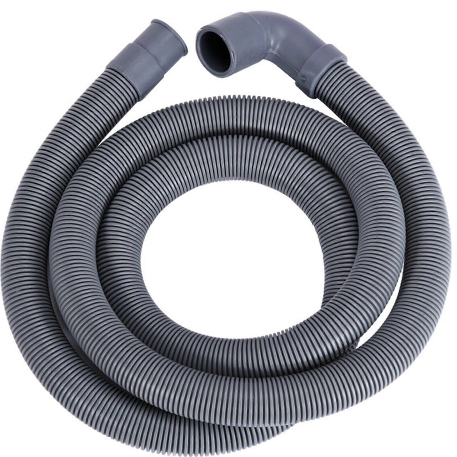 Washing Machine Hose 1m/1.5m/2m Drain Hose Extension Kit With Holder For Flexible Washing Machines And Dishwashers
