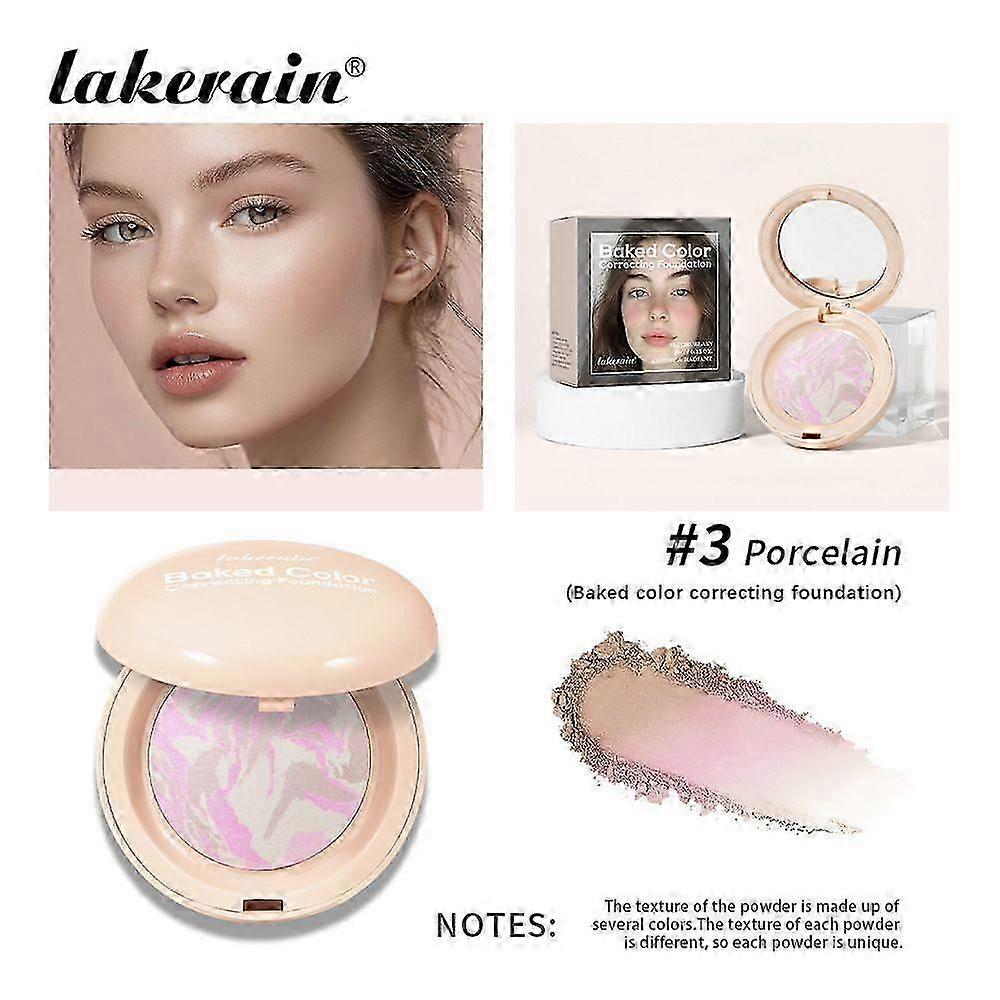 Baked Color Multi-Functional Eyeshadow Palette, Unique Color Combination with Fine Powder Texture for Hairline, Nose, Cheeks & Jawline Contouring