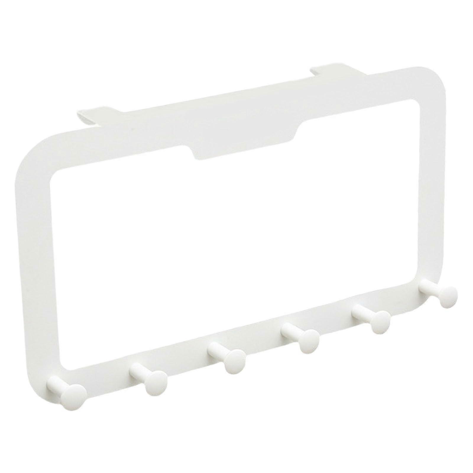 Robust Adhesive Door Hook Rack Over Door Organizer for Clothes Towels Hats Sturdy Multifunctional Home Storage Solution