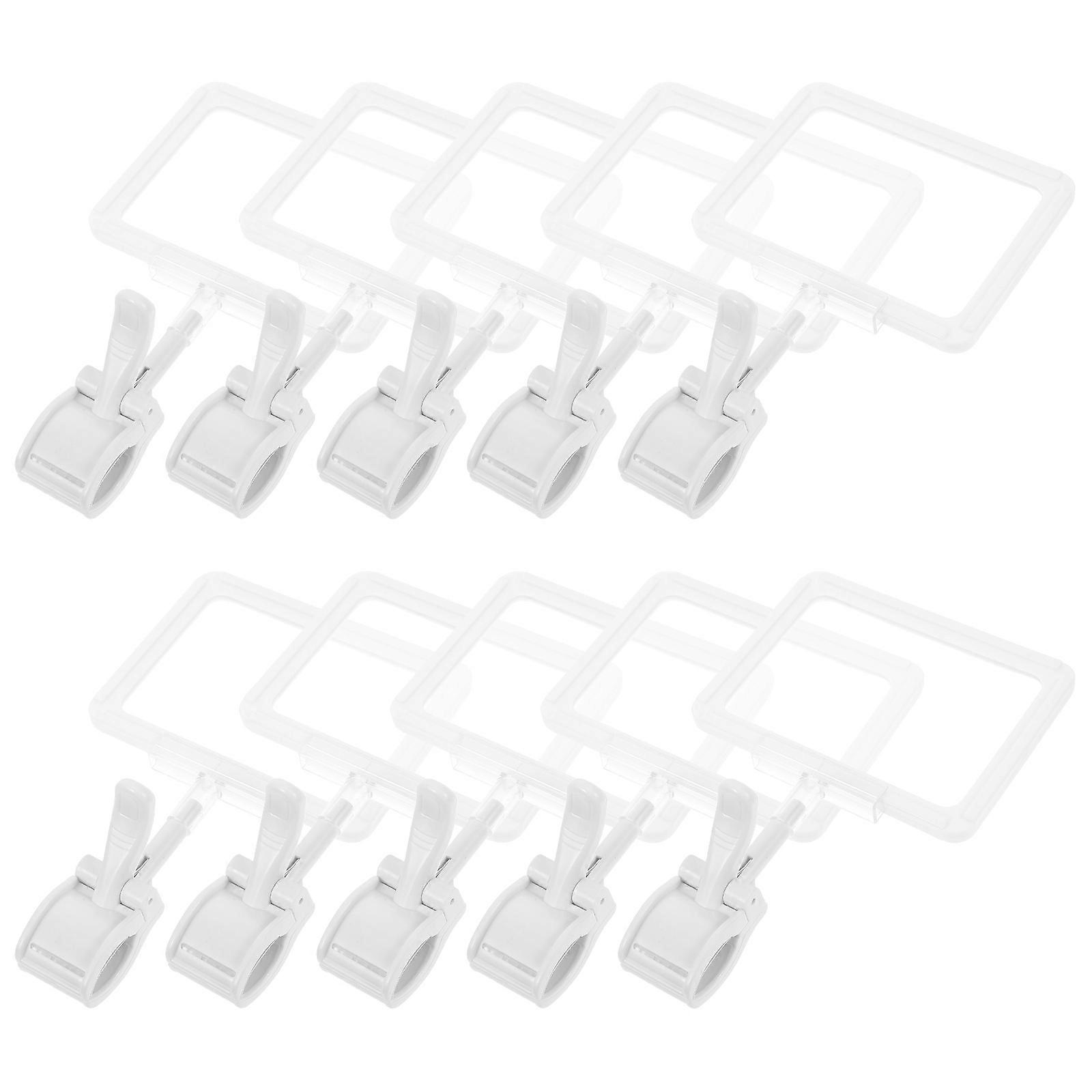 Preisschildhalterungen, quadratisch, doppelseitig, 15er-Set