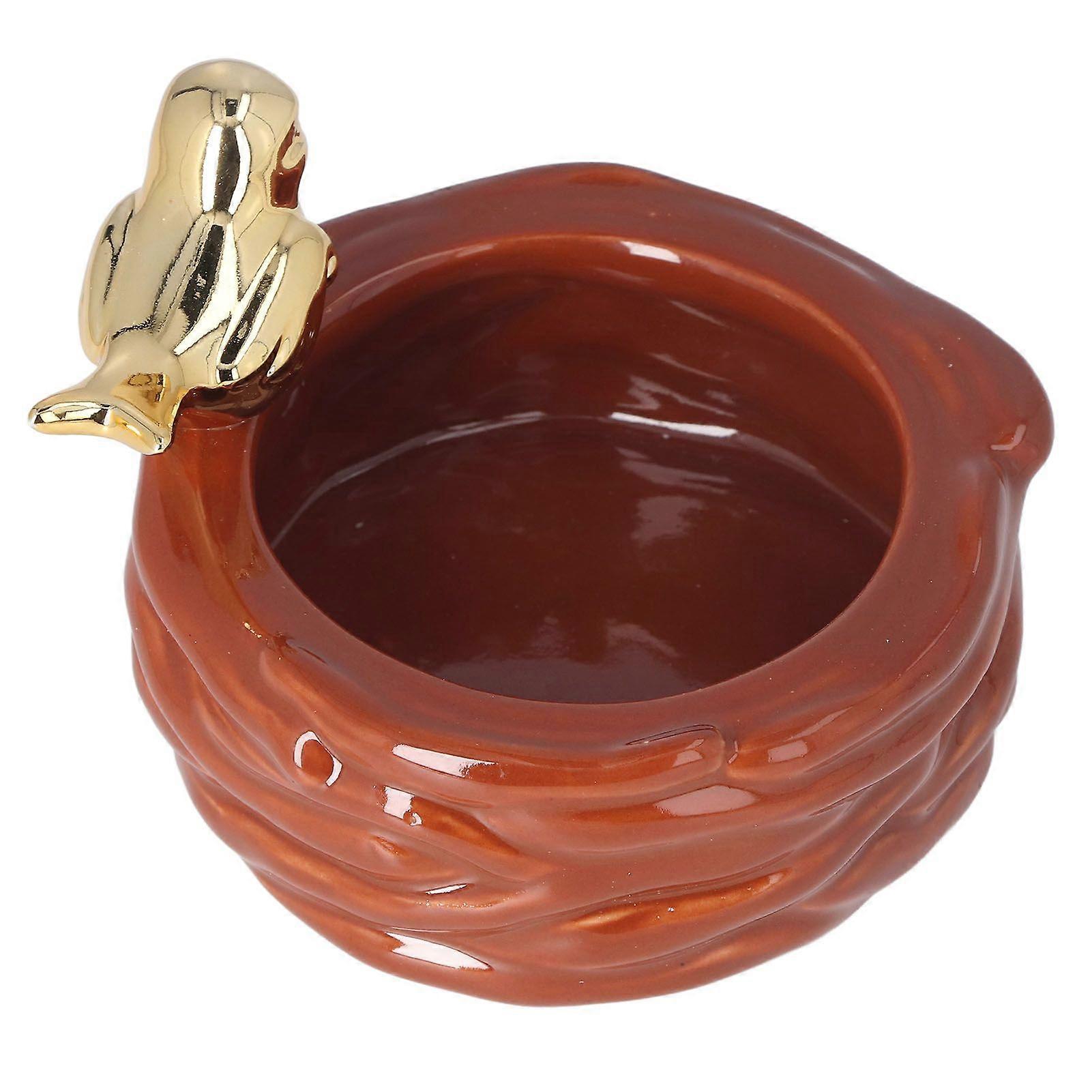 2025 Latest Model  Ashtray Ceramic Bird Design Cigarette Ash Tray Simple Style