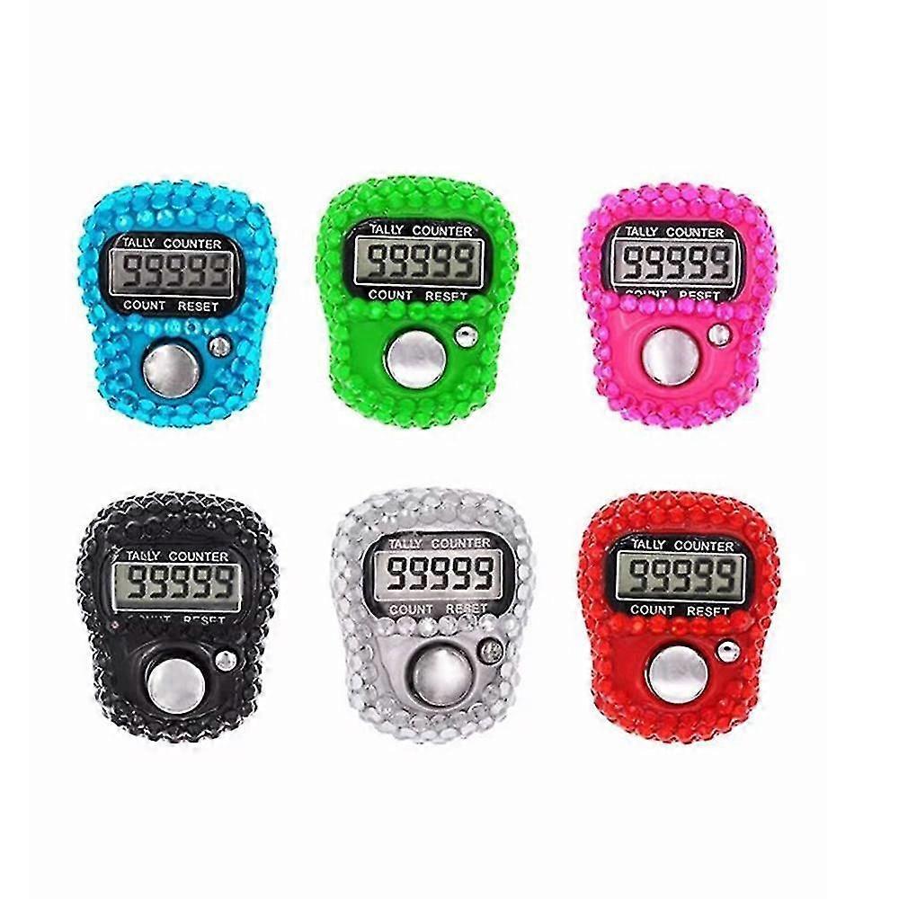 Random Color Finger Counter Mini Button Plastic Shell Accurate