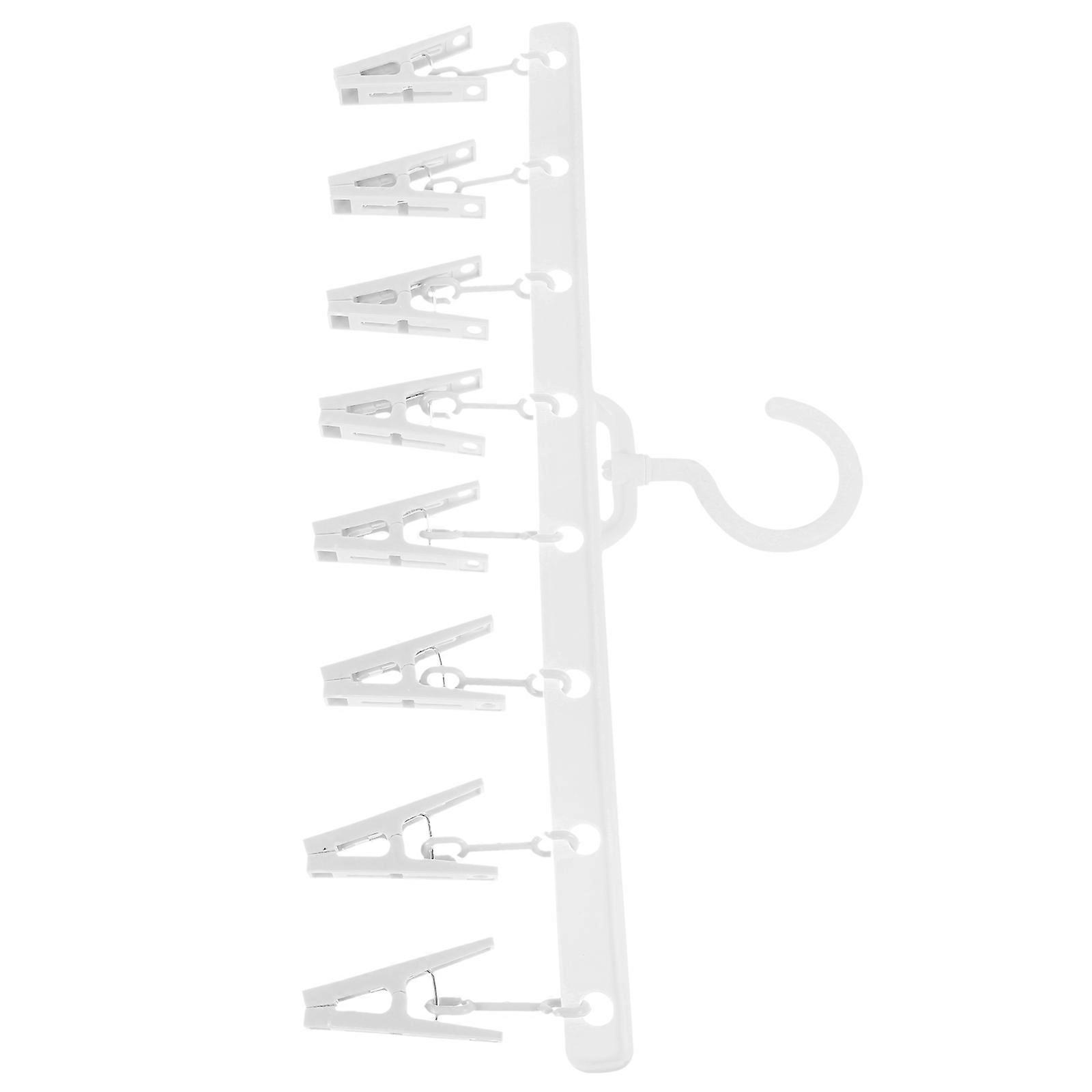 Hanging Hat Rack Multi-functional Hanger Space-saving Rectangular Plastic 1Pcs