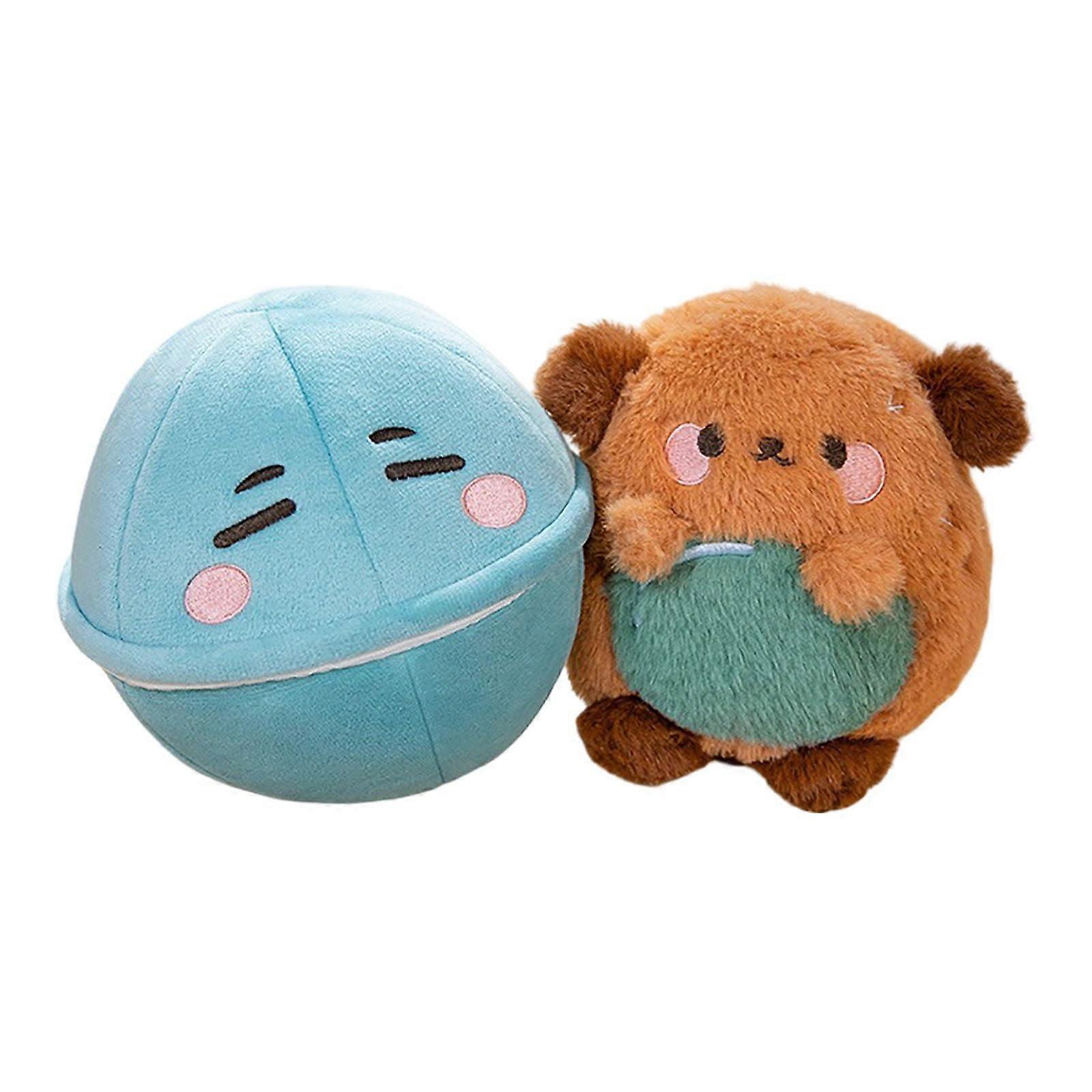Eggshell Puppy Plush, Soft Stuffed Animal Toy for Kids, Interactive, Aged 3 (Brown, 18cm)