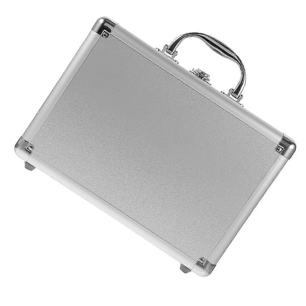Here's a refined and professional product description based on your input:
**Portable Aluminum Briefcase Tool Organizer with Password – Compact &