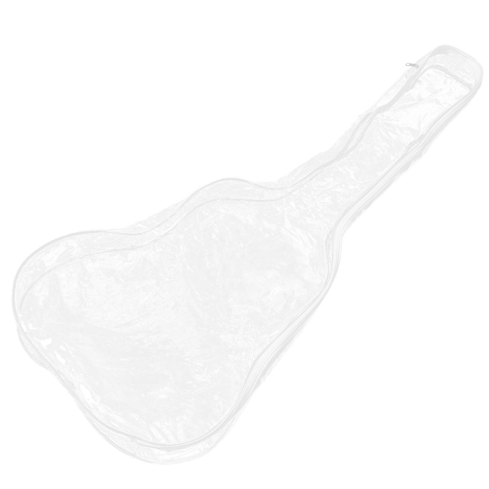 Transparent Electric Guitar Cover – Durable PVC Protector Bag for Electric Guitars, Lightweight and Portable Design for Musicians on the Go