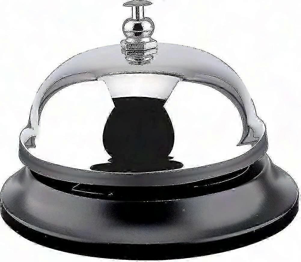 Stainless Steel Table Bell with Clear Ringing Sound for Reception Use