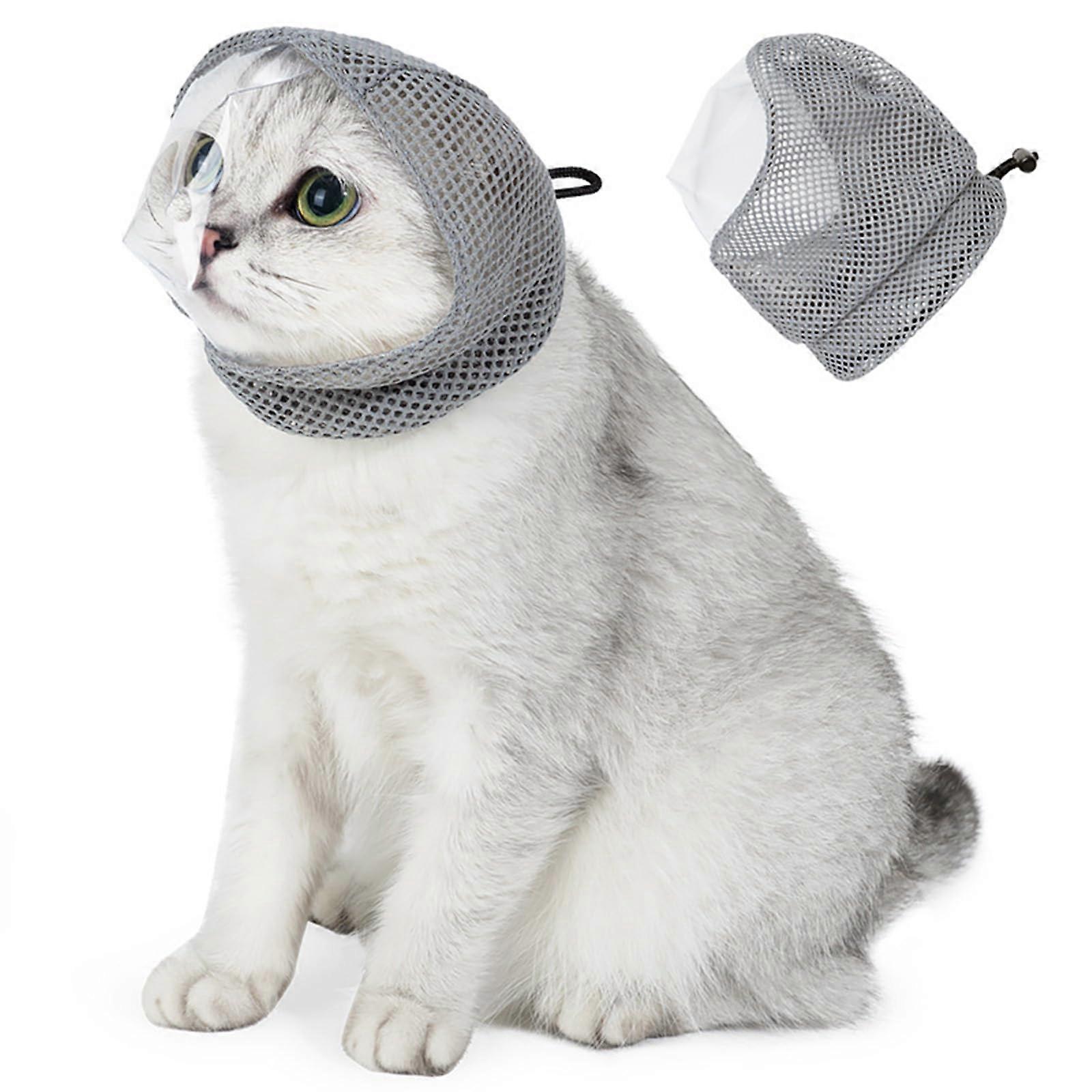Cat Muzzle for Grooming, AntiBite Mask, Cat Helmet Cover, Restraints to Prevent Biting