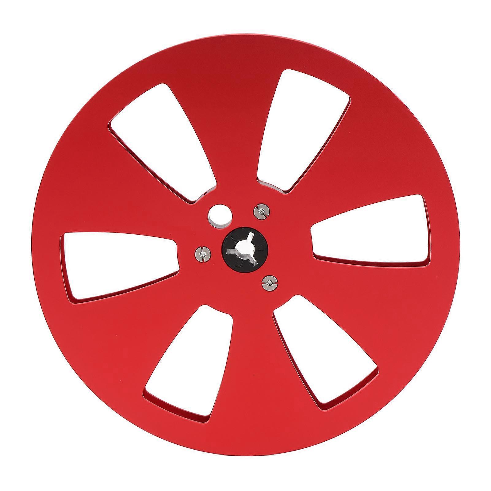7" Aluminum Alloy Empty Tape Reel for ReVox Studer - Universal Fit, Red Black