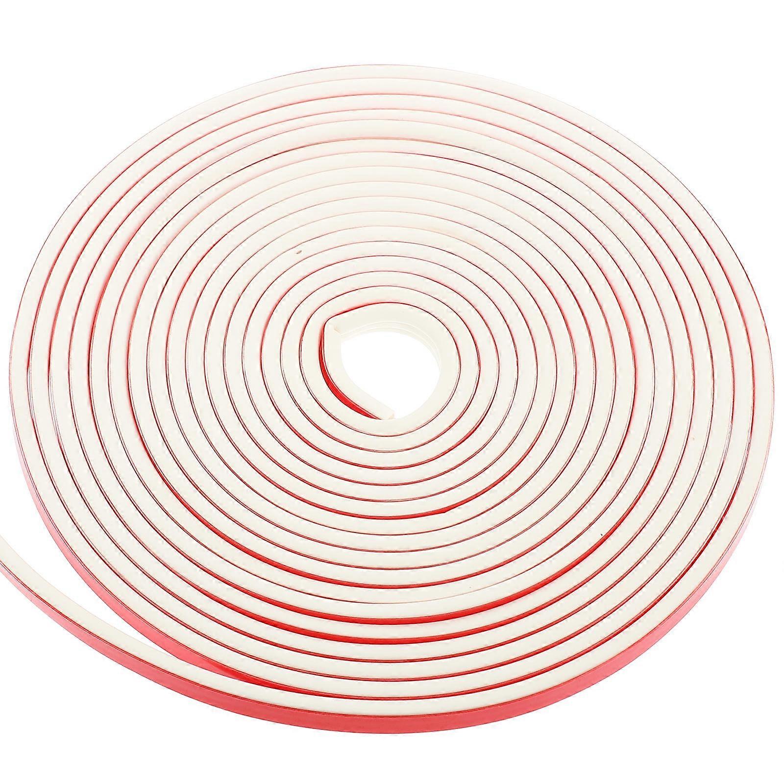 Door Seal Strip For Door Frame E-Shaped Silicone Weather Stripping 600X0.9cm Noise Reduction 1 Roll