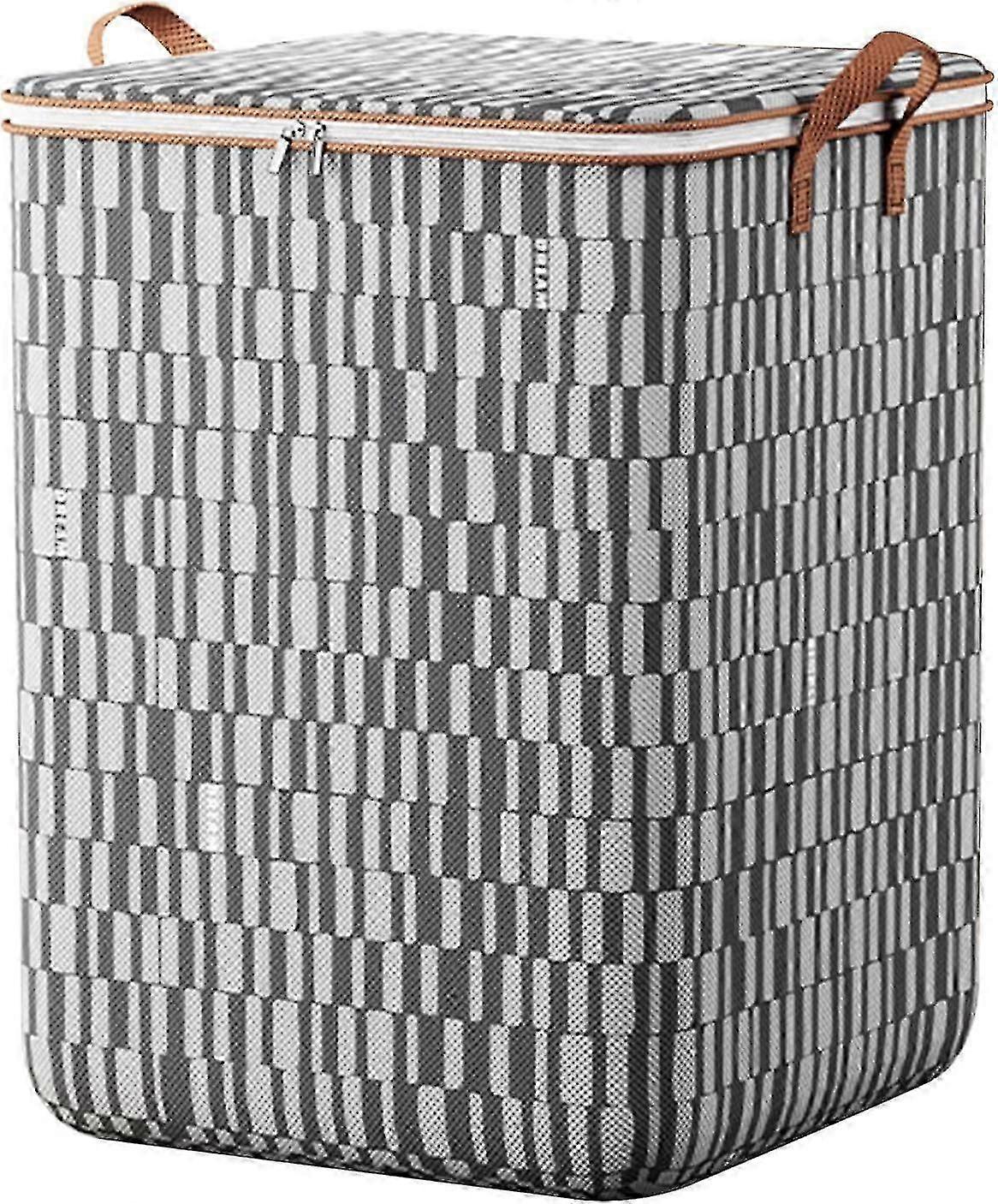Extra Large Duffle Bag for Clothes Storage - Portable Zipper Closure Box with Handle for Wardrobe Organization & Winter Cup Storage