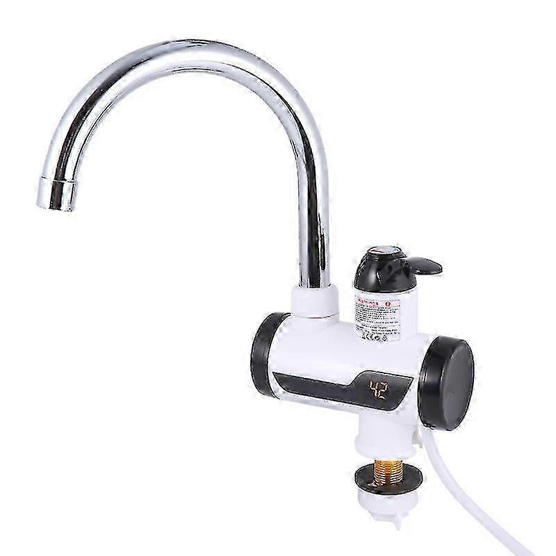 Electric water faucet for bathroom with digital display