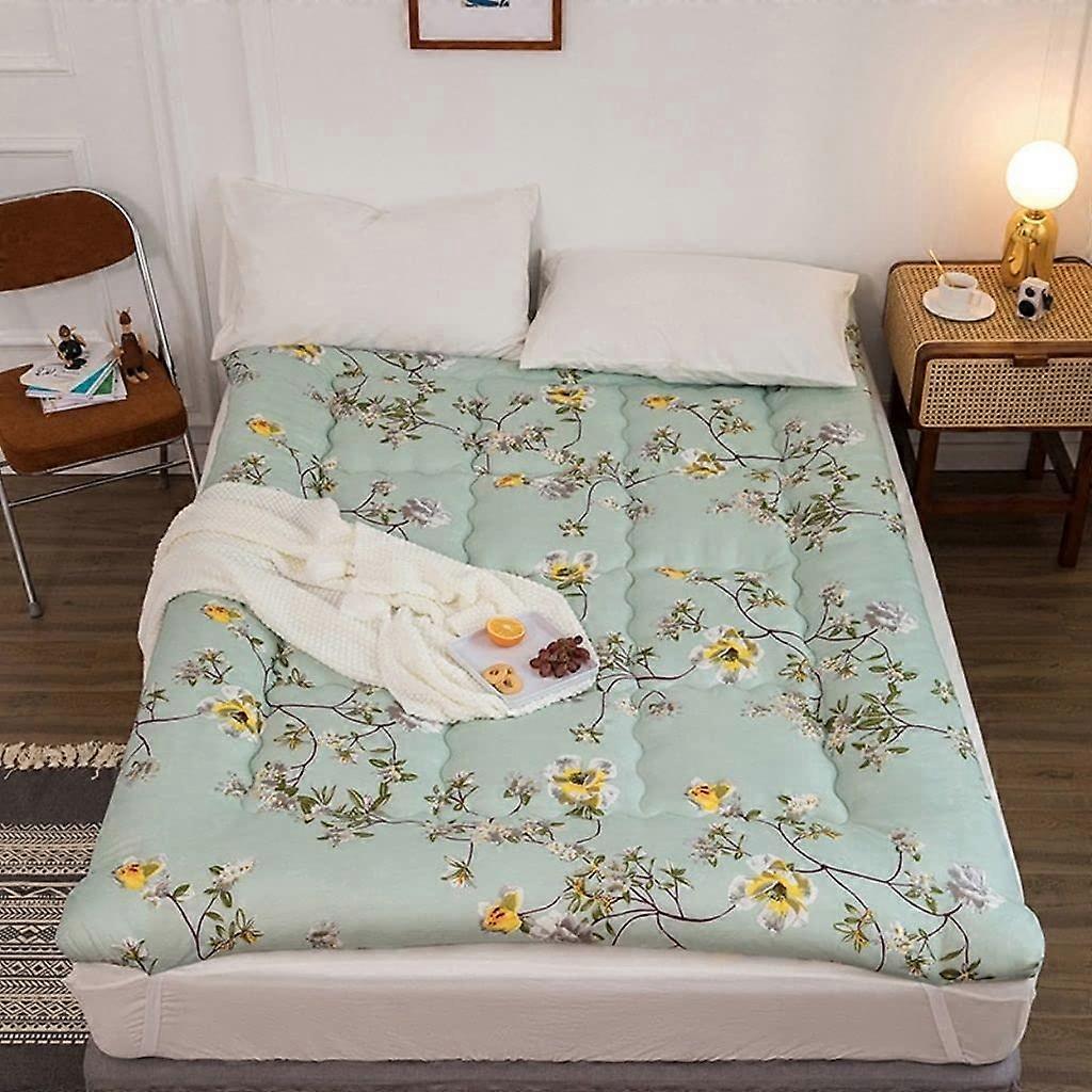 Tatami Mat Futon Mattress Folds Easily, Ideal for Bed/Meditation Room/Yoga/Zen Room/Japanese Tea Room/3 cm Thick (Color: C, Size: 35x79in) 35x79in C