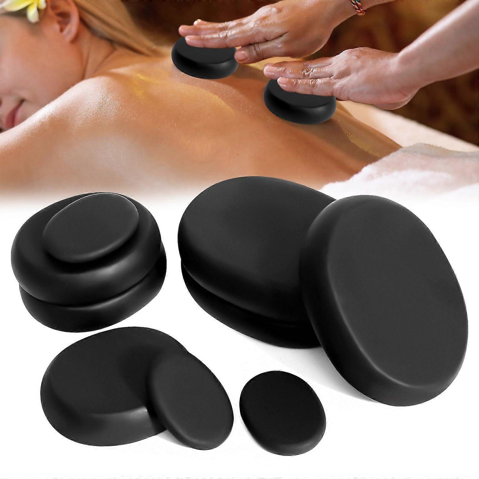 Hot Stone Massage Set, 9 Pieces Basalt Stones for Spa Therapy Relaxation