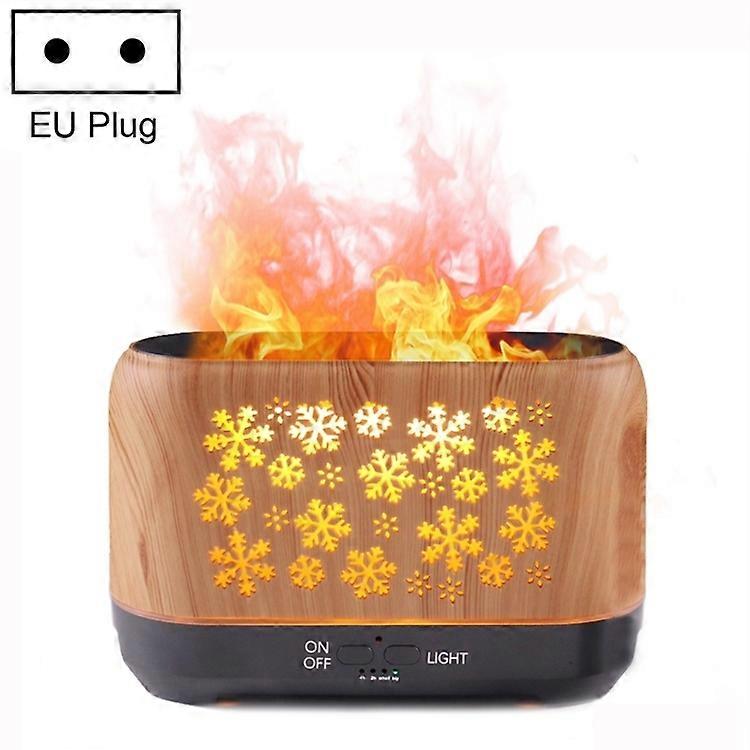 3D Flame Incense Smoked Machine Humidifier Light Wood Grain
