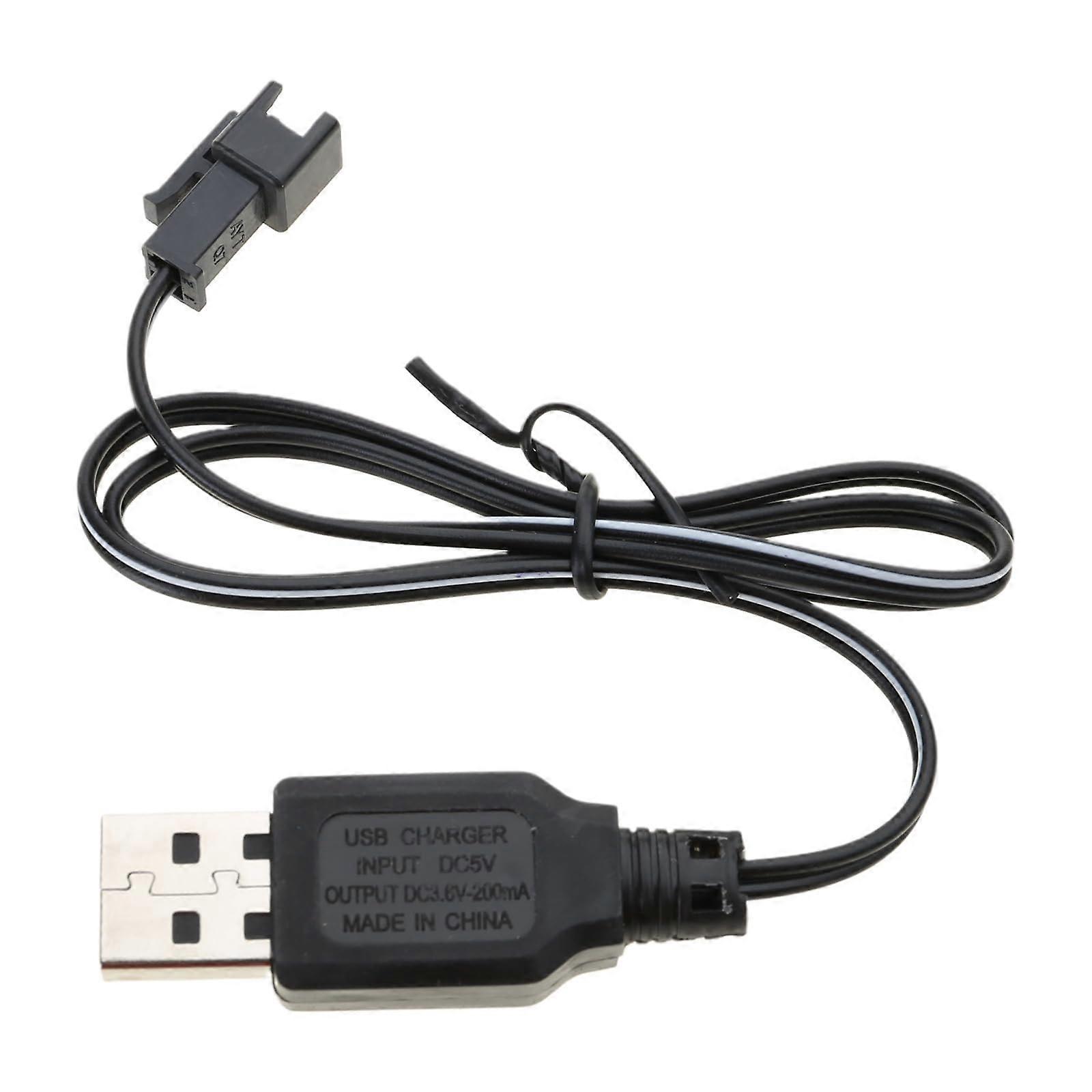 Charging Cable for Remote Control Toy 3.6V 4.8V 6V 7.2V Battery with SM2P JST KET Plug USB Compatible Charging Solution