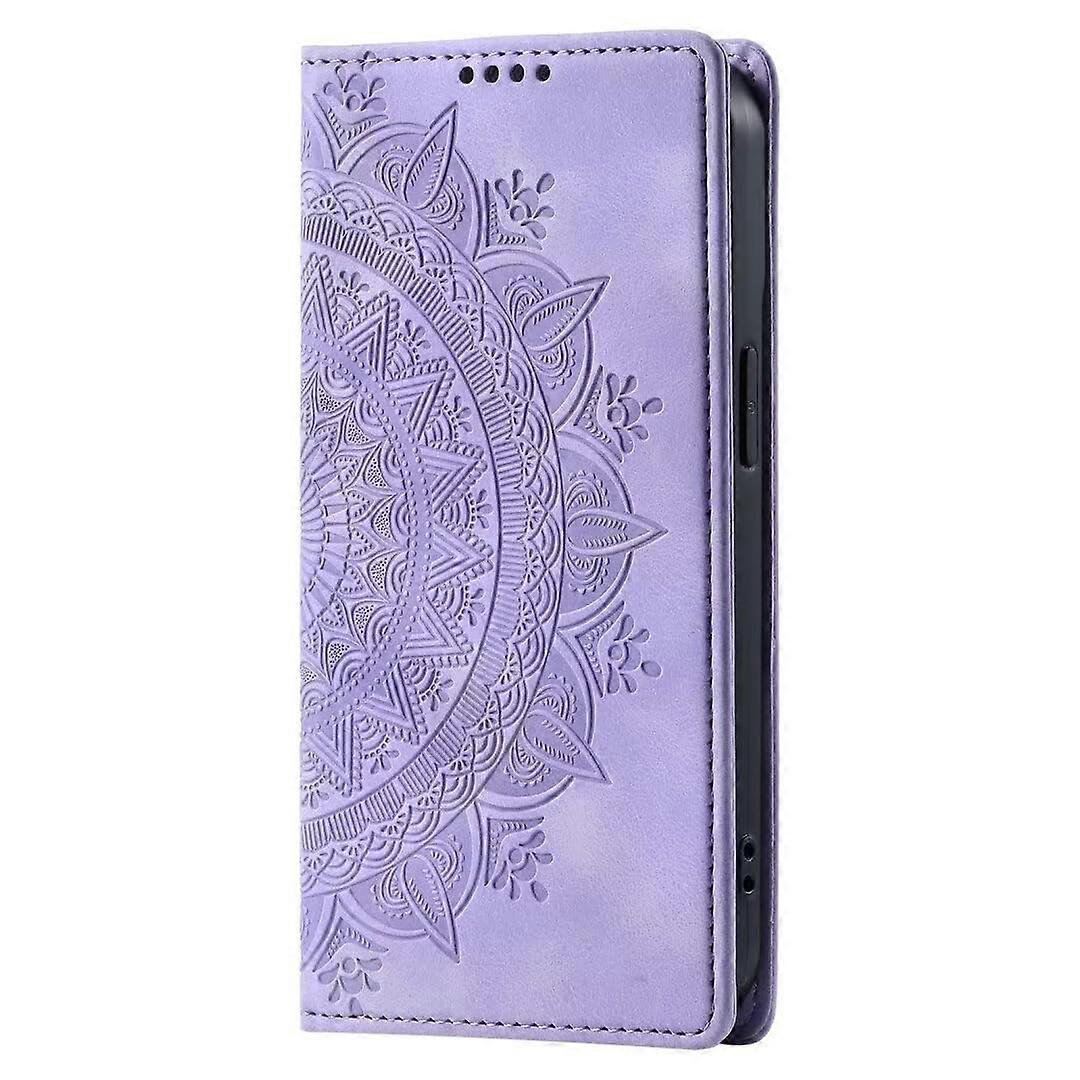 Compatible with OnePlus Nord CE 2 5G Leather Flip Wallet Case Purple