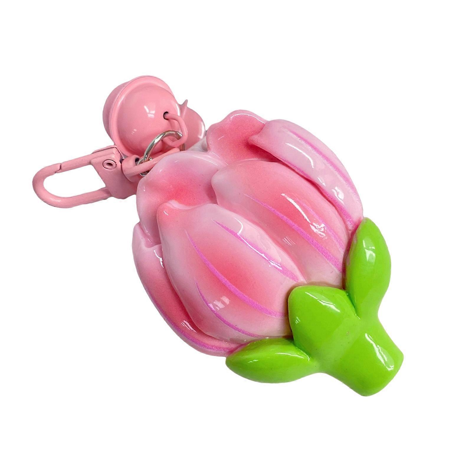 Bell Charm Keychain Travel Friendly Resin Key Chain Portable Backpack Wallets Hanging Decoration for Daily School Use Multicolor