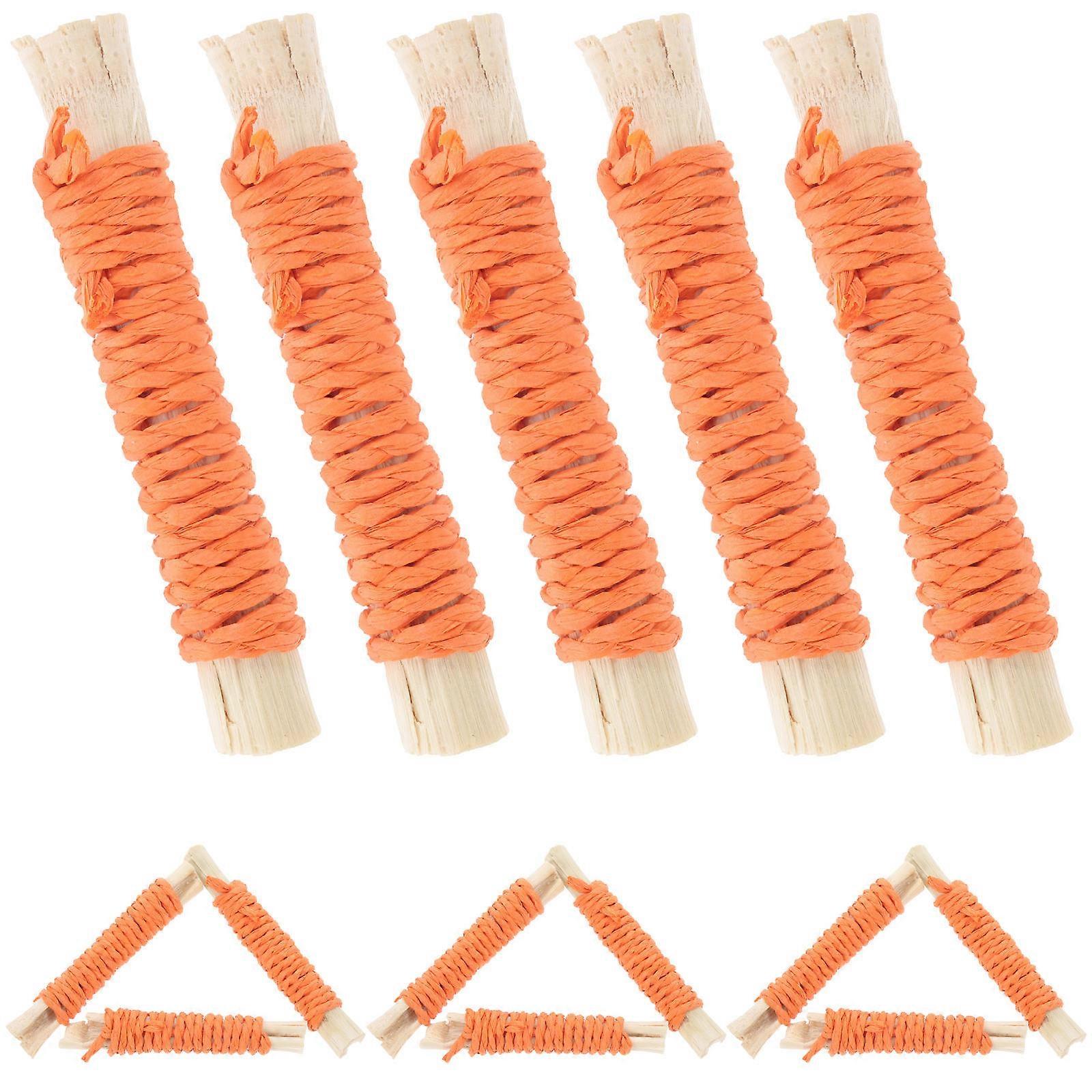 Multi Kauspielzeug für Haustiere Kaninchen Beißen Spielzeug Kleintier Stäbchen 20 Stück