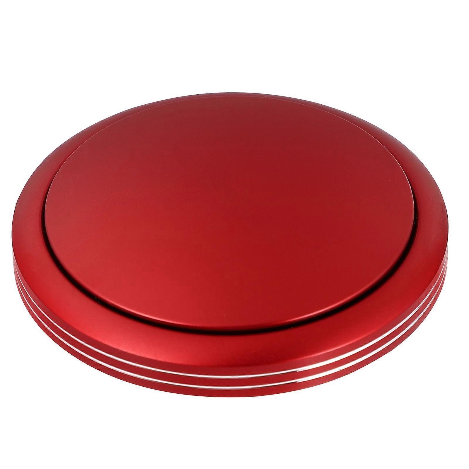 Car Aromatherapy Essential Oil Diffuser Car Air Freshener Relaxing Atmosphere 6X6cm Red Aluminum Alloy Reusable 1Set