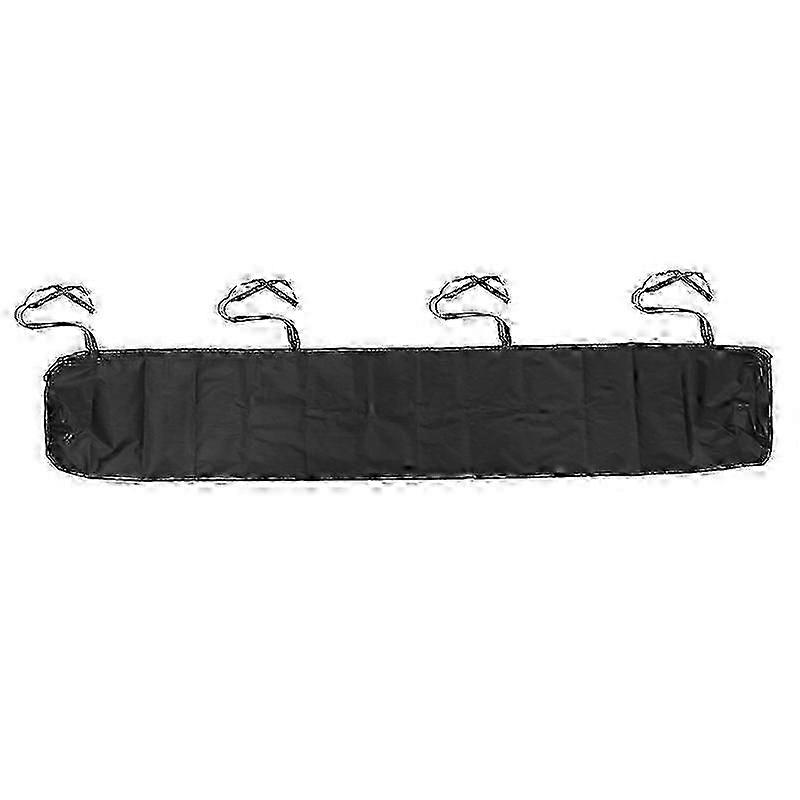 Dustproof Awning Protector with Drawstring for Outdoor Garden Patio (3m-4.5m, Black)