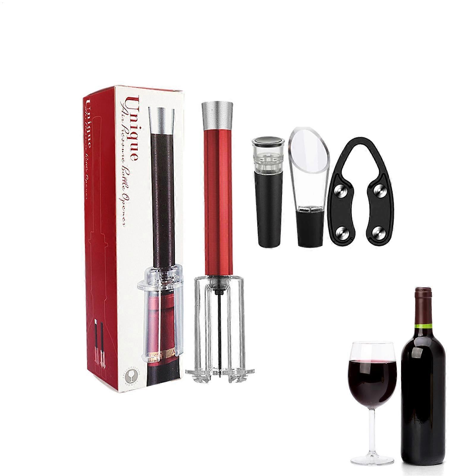Wine Bottle Opener Set, Multifunctional Vacuum Stopper, Manual Opener Set