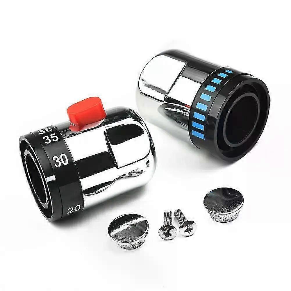 1 Pair Thermostatic Valve Core Intelligent On Off Control Handles Fit For  Bath Shower Mixer Taps Solar Thermostatic Valve Head