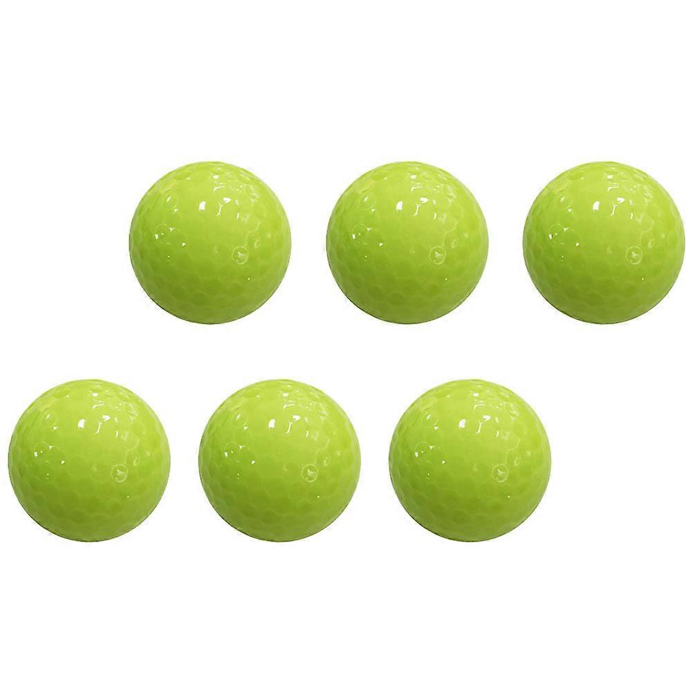 Fluorescent Golfs Ball Durable Night Ball for Playing 6Pcs Set