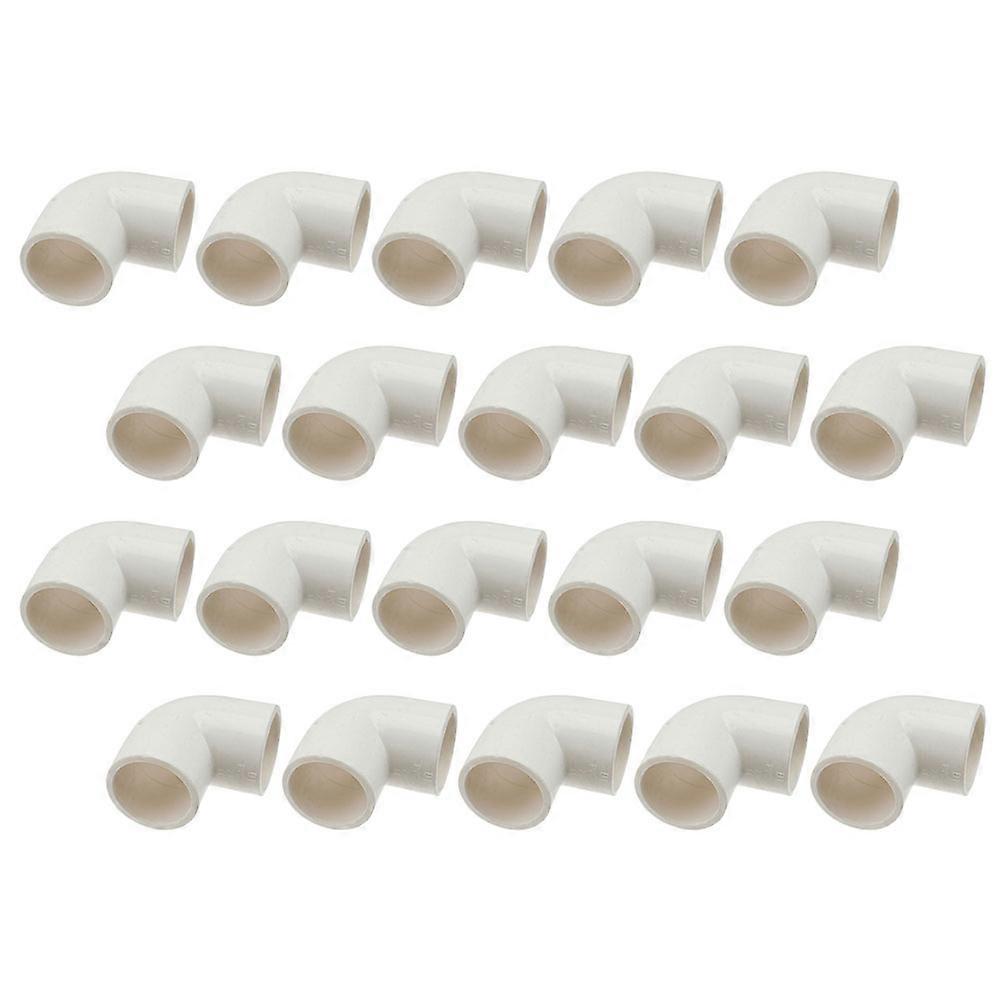 20PCS PVC Elbow Connectors for Garden Hoses – Reusable, Easy Install Adapters for Irrigation, DIY Shelving, and Water Applications