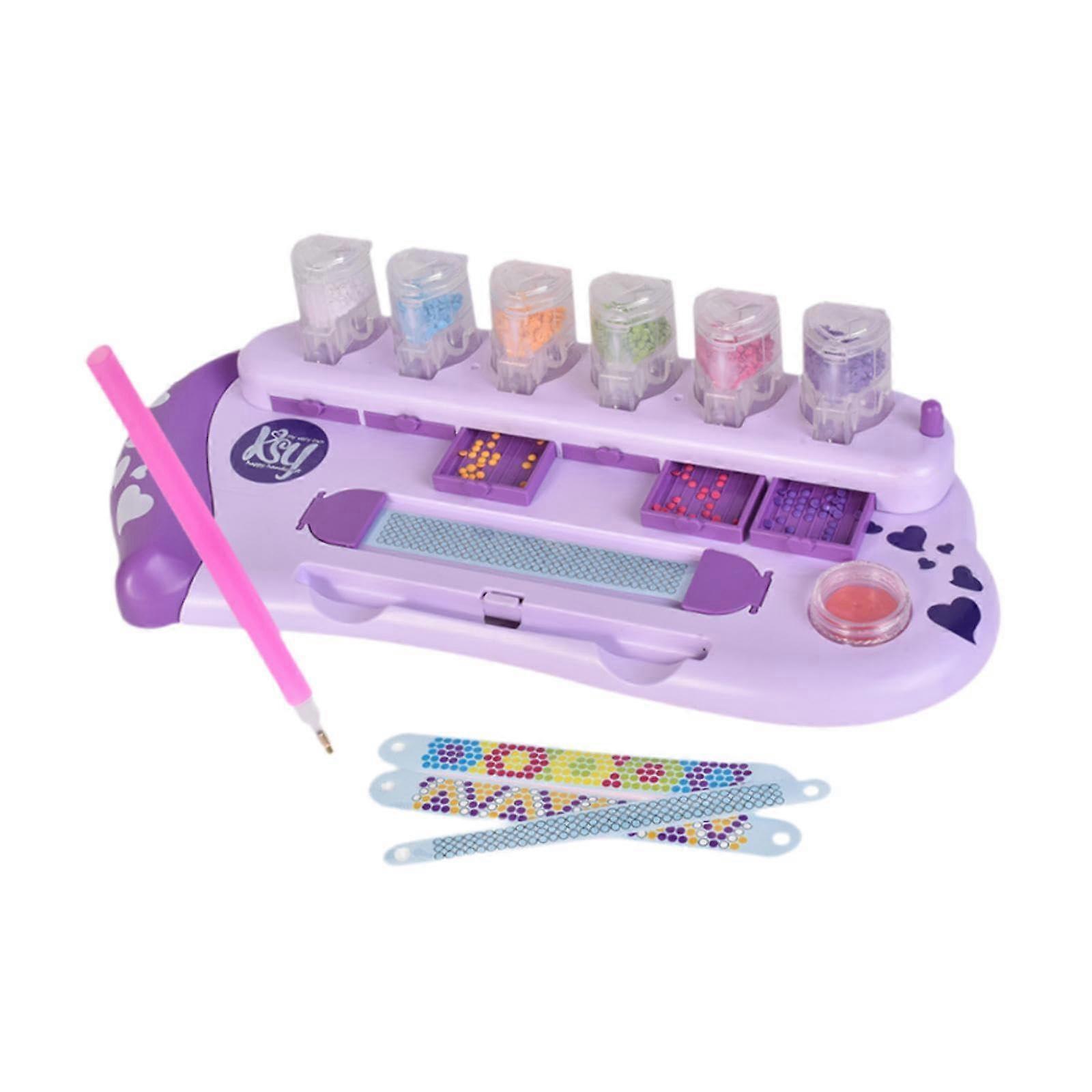 Mädchen Edelstein Aufkleber Armband Kinder Mode Armband, praktisches DIY handgemachtes Bastelspielzeug für Kinder zum Spielen und Stylen