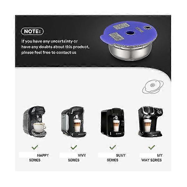 220 ml Reusable Coffee Capsules for Machine Series Refillable Filter Maker Pod - Coffee Accessories