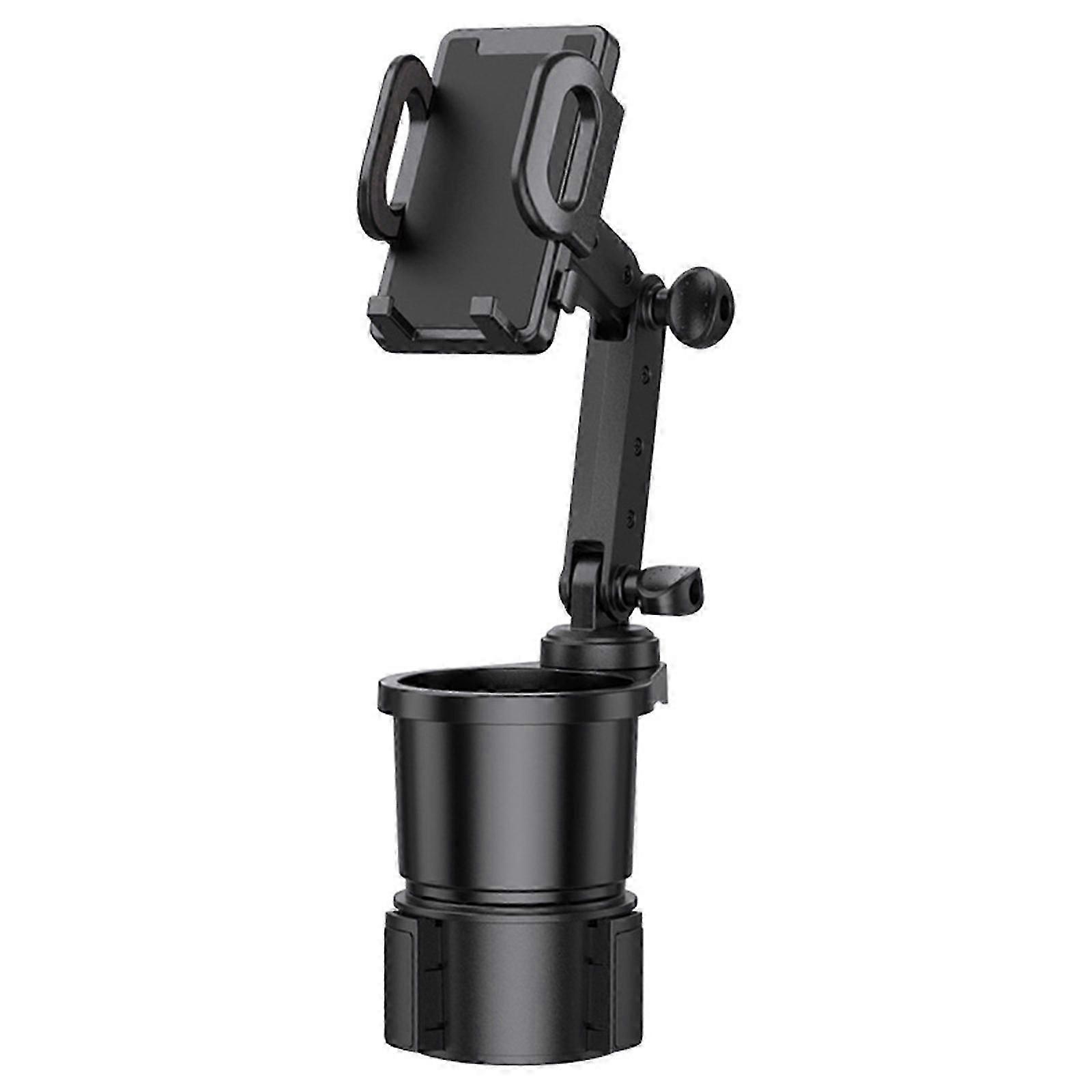 2025 360 Degree Rotating Cellphone Cup Holder Car Phone Mount with Long Arm Car Cup Phone Stand Expander Adjustable Base