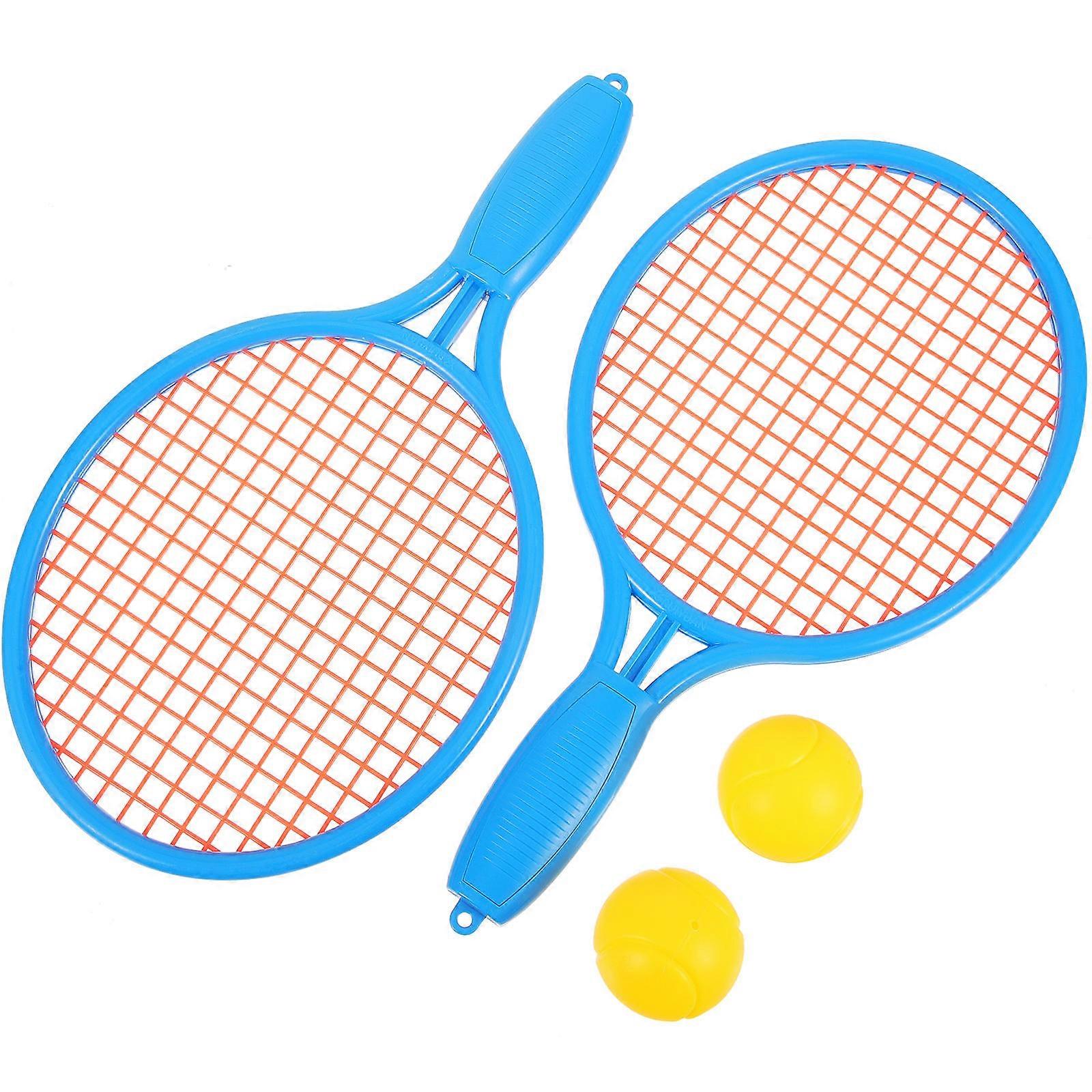 Durable Tennis Racket with Plastic Rackets and Balls for Outdoor Play – Enhances Hand Eye Coordination