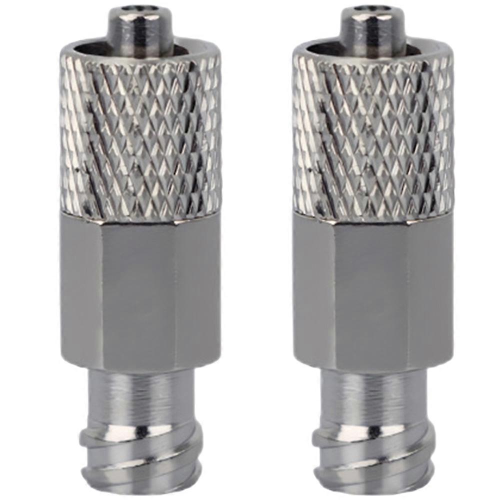 Industrial Needle Tip Adapters Extend Syringe for Home Use Silver Color 2pcs