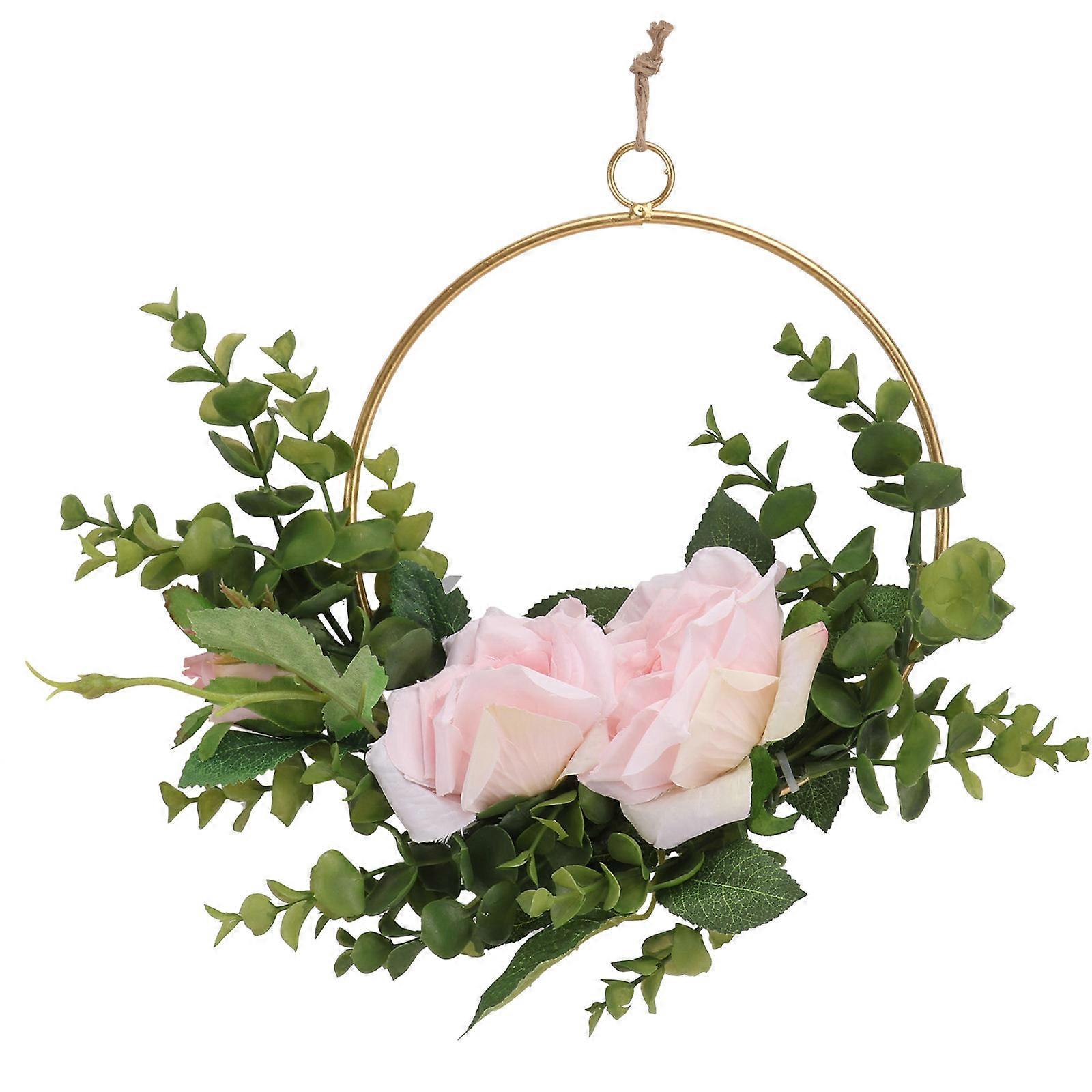 Rautainen geometrinen kukkaseppele kukkien ripustuskoristeeseen, 1 kpl, pohjoismainen tyyli