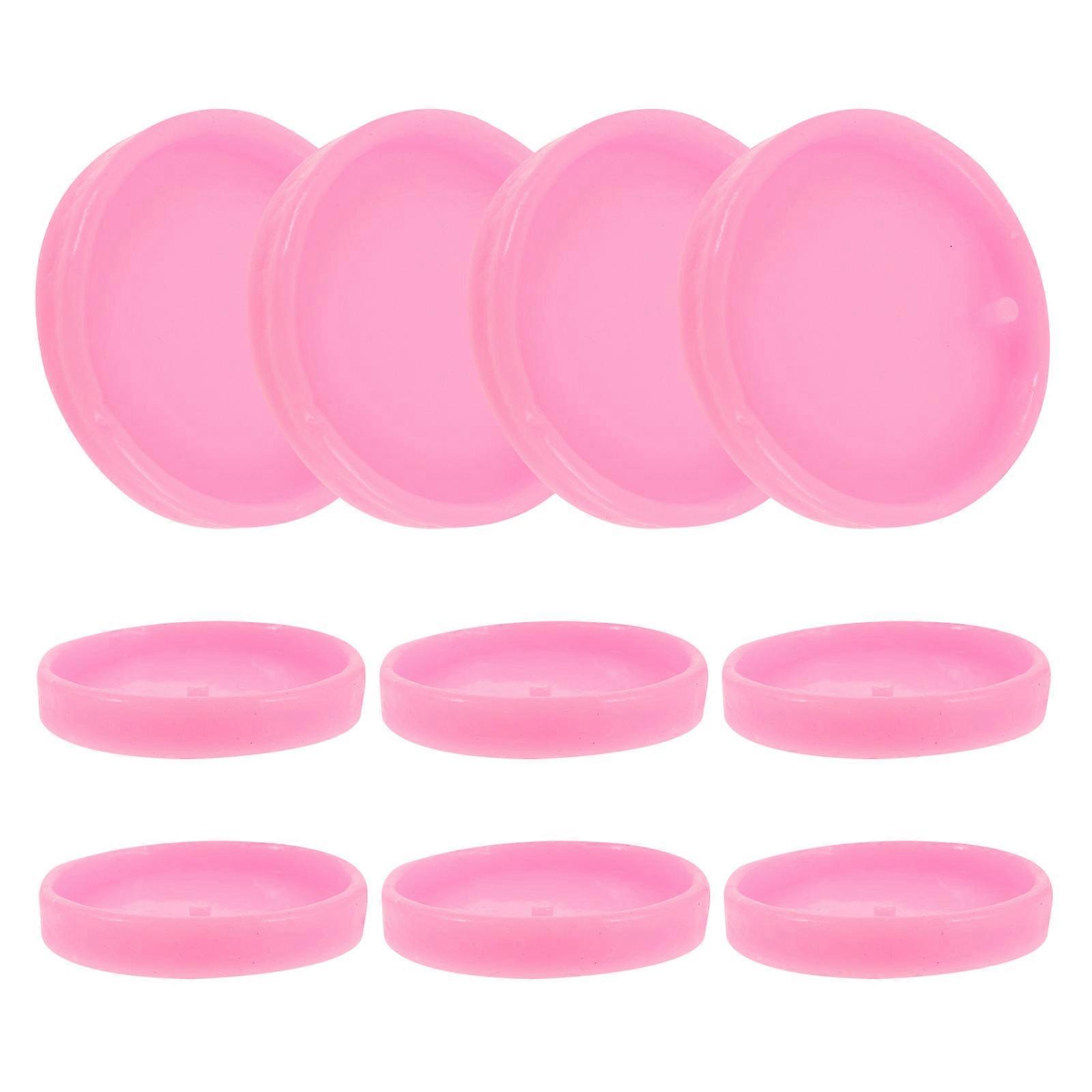 WORGEOUS 10pcs Keychain Mold for Aromatherapy Pendant DIY Silicone Key Chain Charm Mold and Pendant Mold