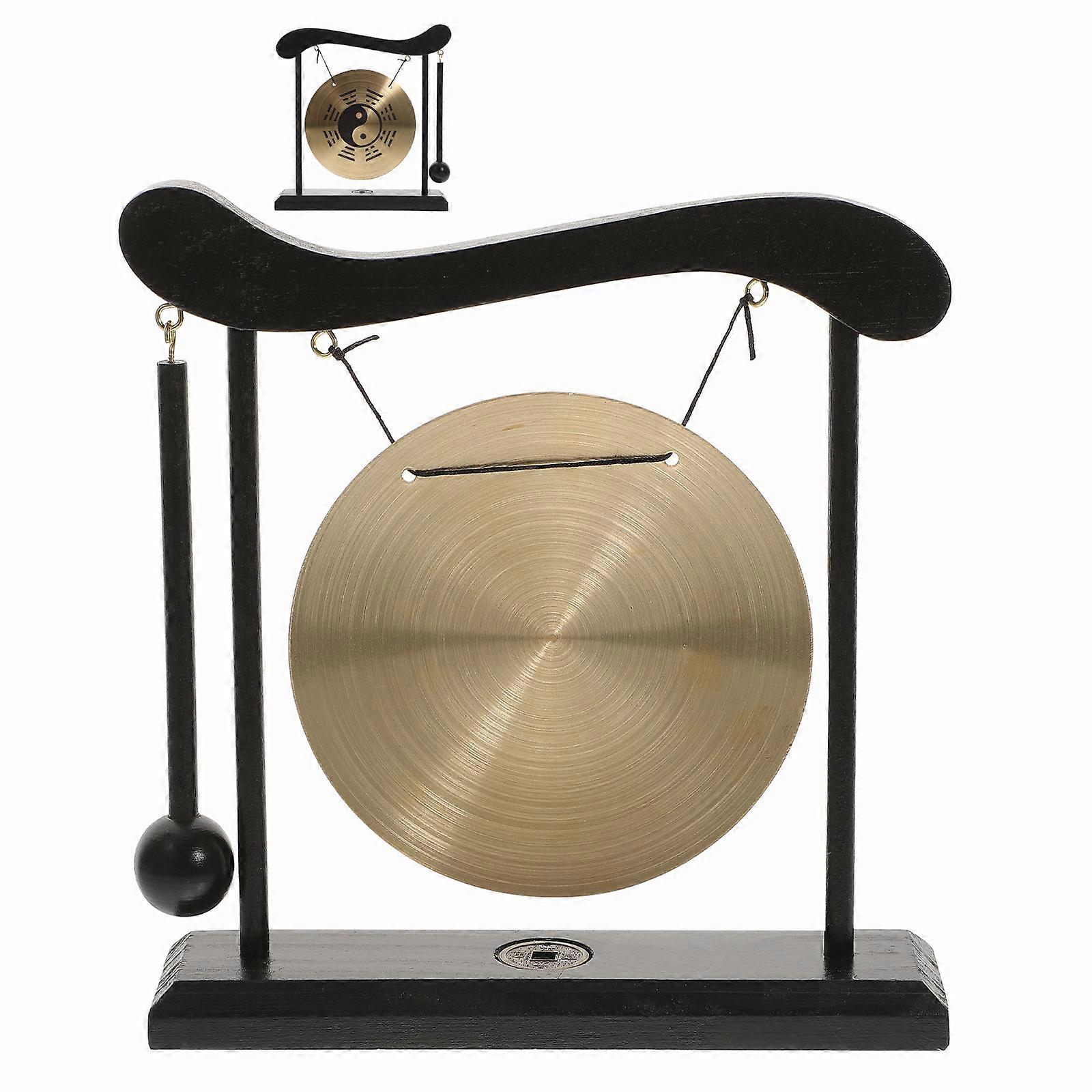 Unique Desktop Gong Adornment 2pcs Home Chic Decoration