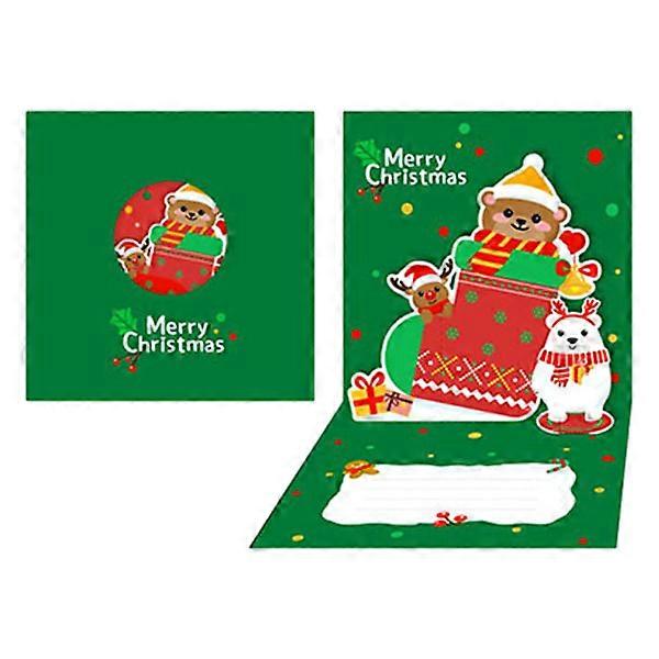 Three-dimensional Christmas card Simple Christmas