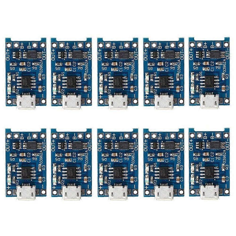 10Pcs 5V 1A 18650 Lithium Battery Charging Board Charge Module