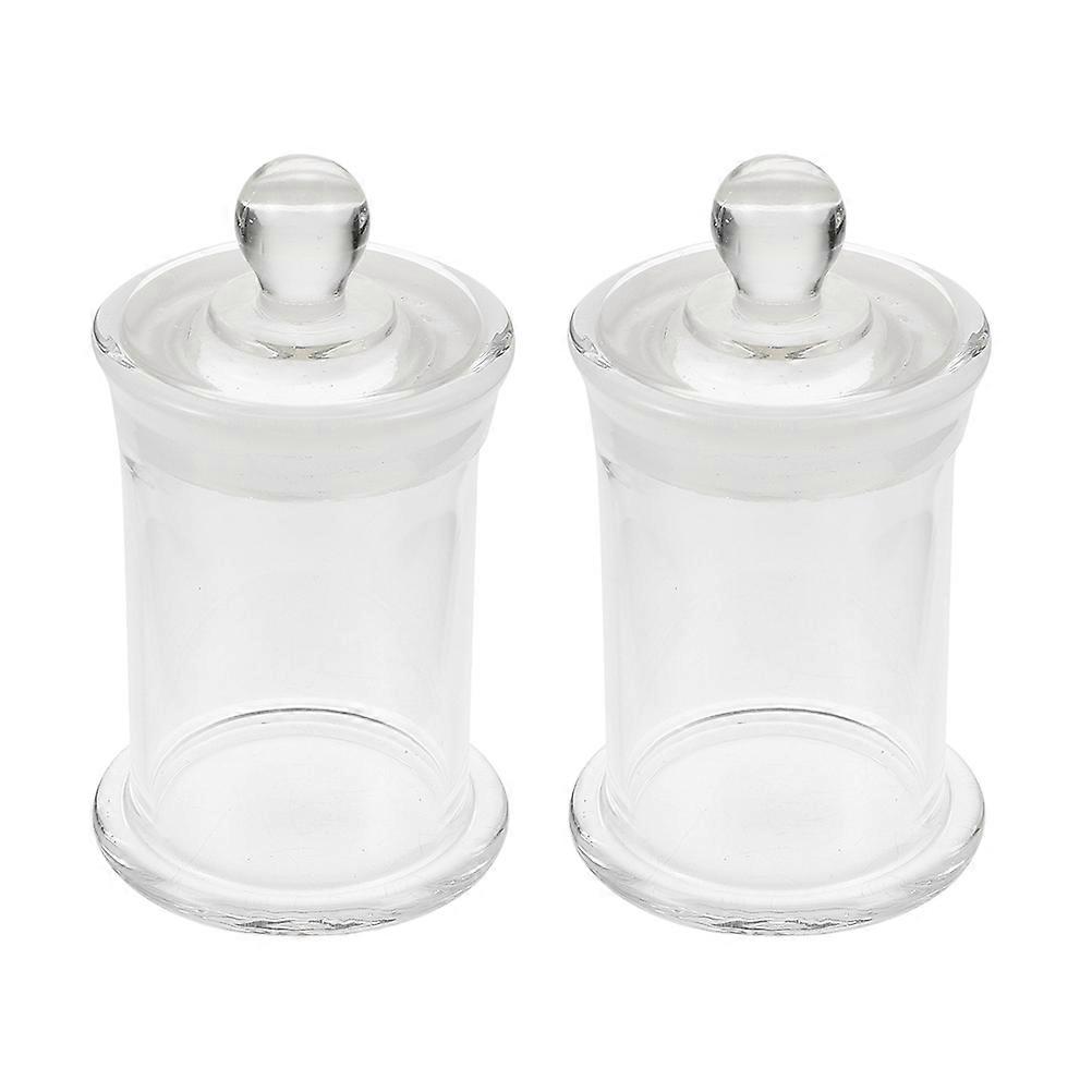 2pcs Borosilicate Specimen Bottles, Thickened Clear Vials, Heat Resistant for Experiments, Sample Storage, Wine Brewing, and Essential Oil Use