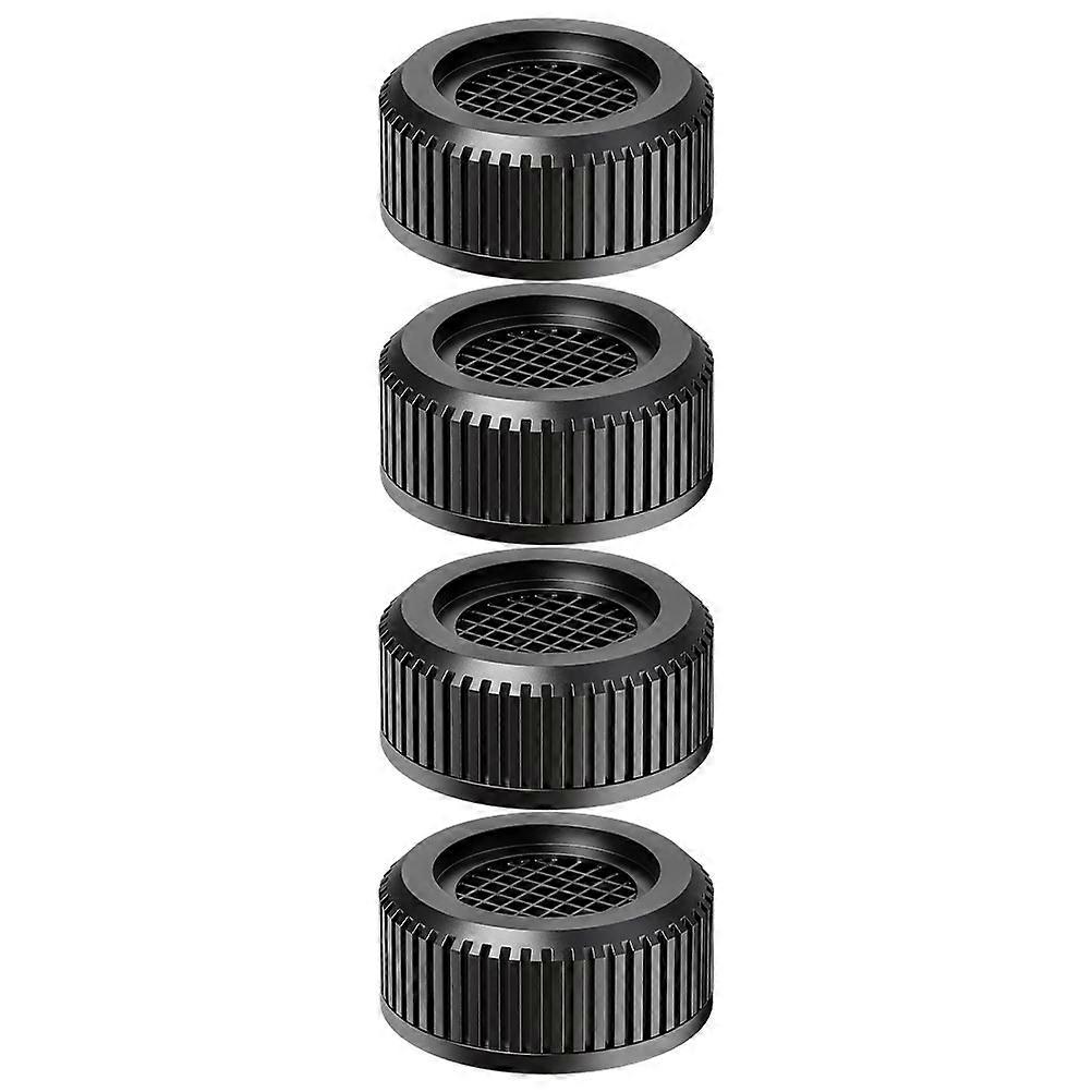 4pcs Black Washing Machine Anti Vibration Pads for Home Use Premium Synthesis Material
