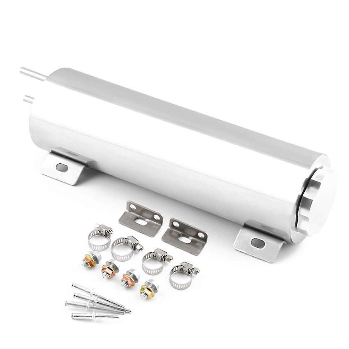 Universal Car Engine Coolant Tank Oil Catch Can Stainless Steel Radiator Overflow Tank for Performance Racing Vehicles