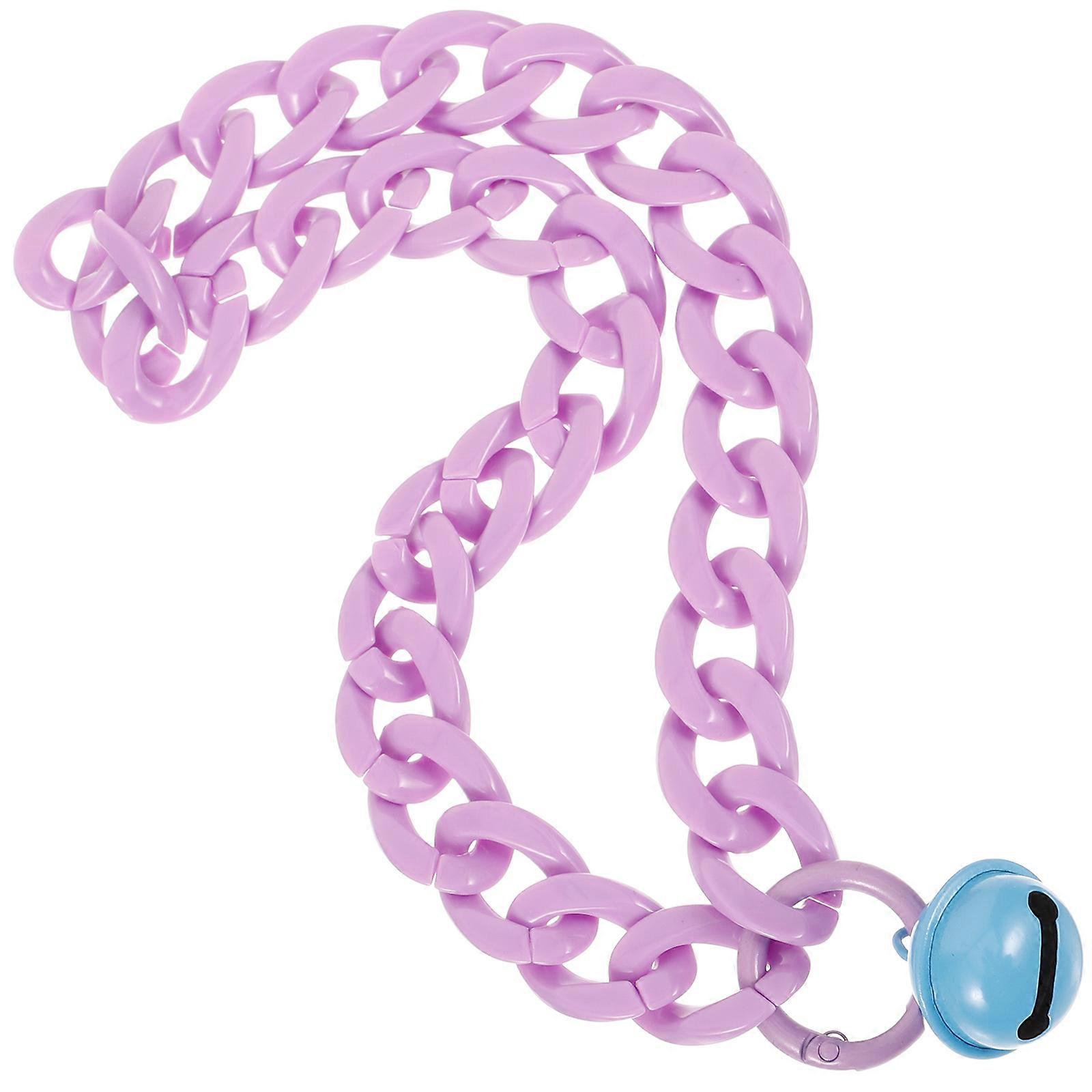 Purple Adjustable Cat Collar With Bell Design For Themed Parties And Weddings 15.00X15.00X2.00CM 1Set