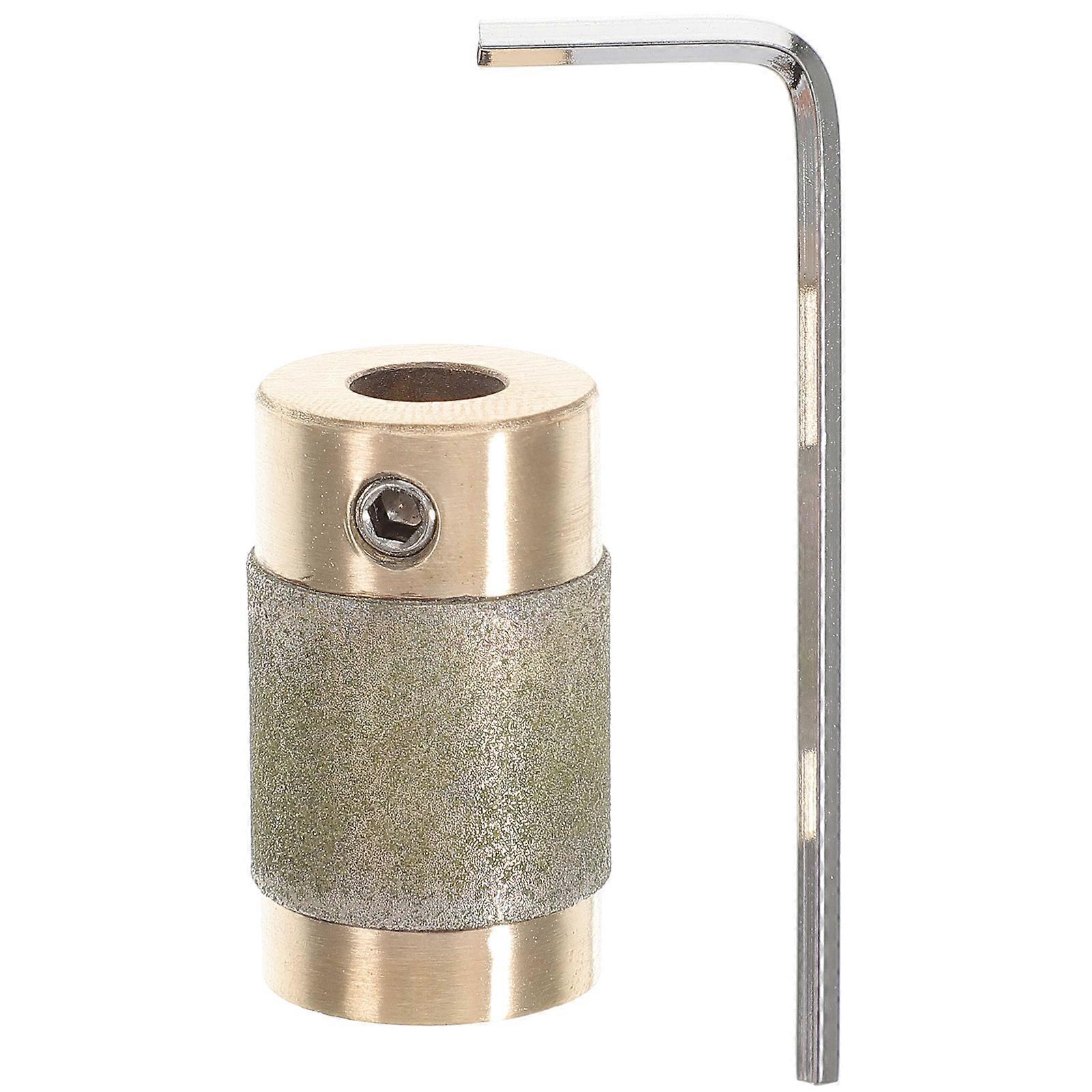 Glass Grinding Tools 3/4 Inch Brass Core Grinding Bit Round Shape For Artisans DIY Projects Golden 1Pcs