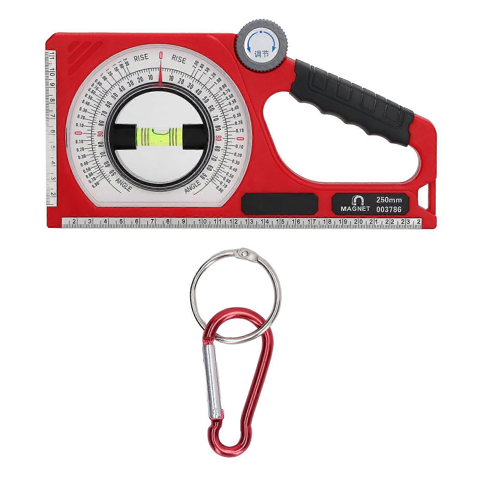 Inclinometer, Angle Finder, Protractor, Magnetic Protractor, Spirit Level, Protractor with Velcro Fastener