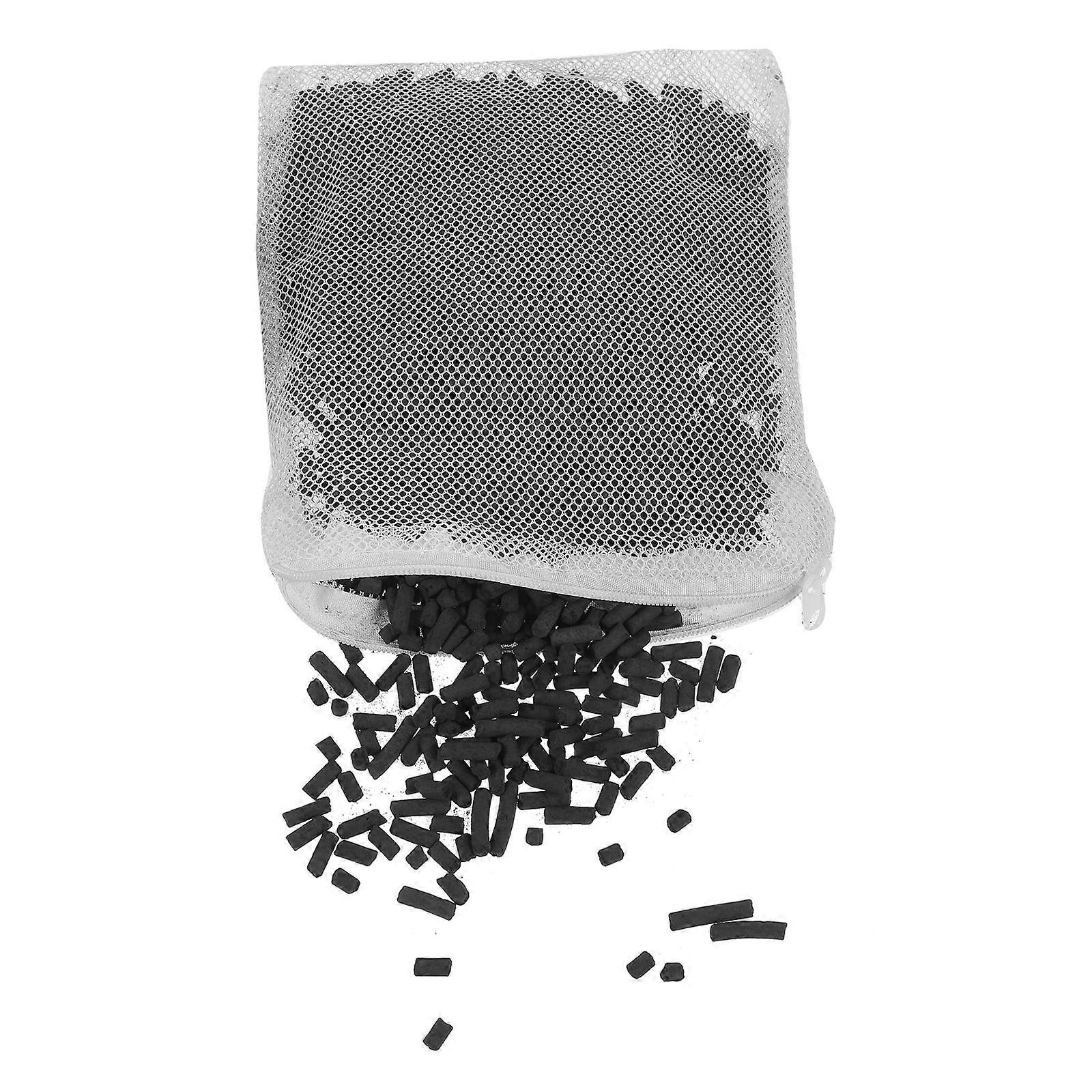 Activated Charcoal Water Filter 2Set For Fish Tank Maintenance Cultivating Beneficial Bacteria 16x11cm