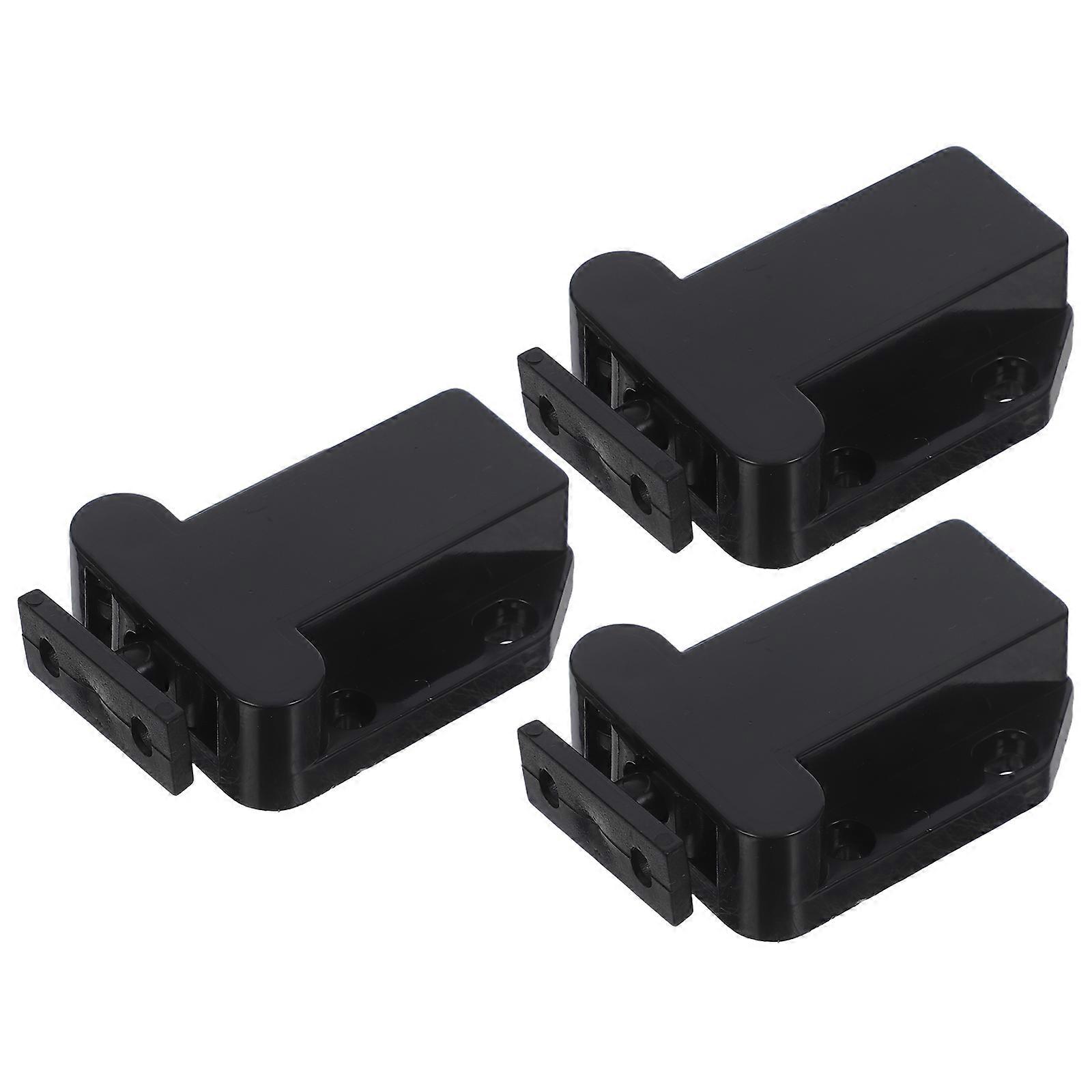 Hidden Latch 3Pcs Automatic Rebound Cabinet Latches For Kitchen Bathroom Office Secure Closure