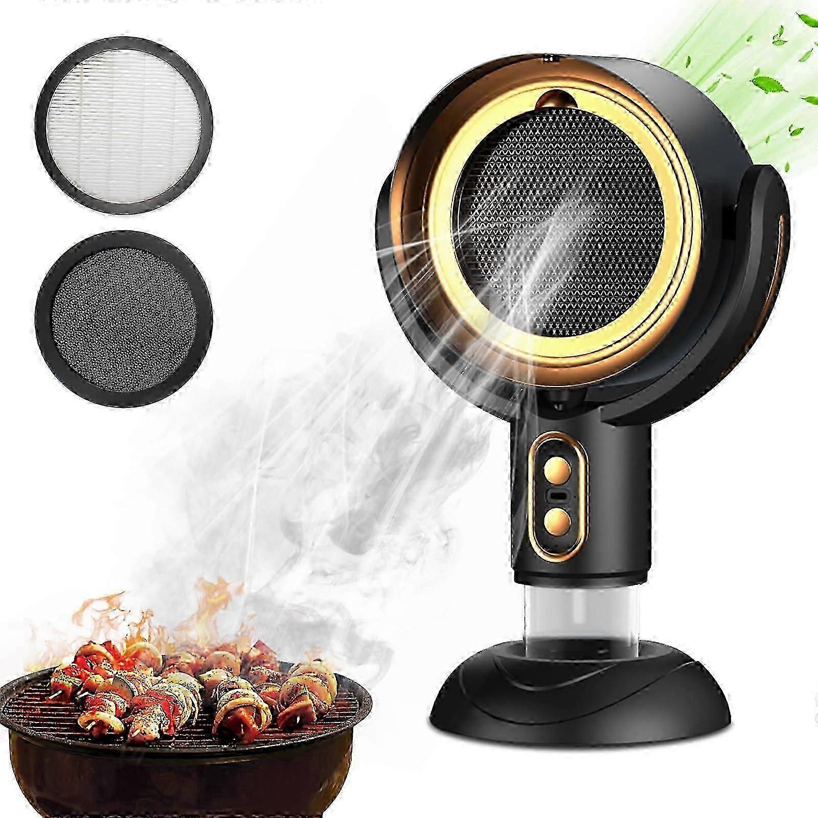 Portable Range Hood with 2 Speed Exhaust Fan,Removable and washable Filter, Large Oil Collection Cup,Wireless Range Hood