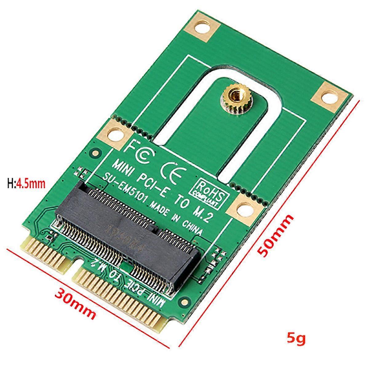 2X NGFF to Mini PCI-E to M2 Adapter Converter Expansion Card M2 Key NGFF E Interface for M2 Wireless